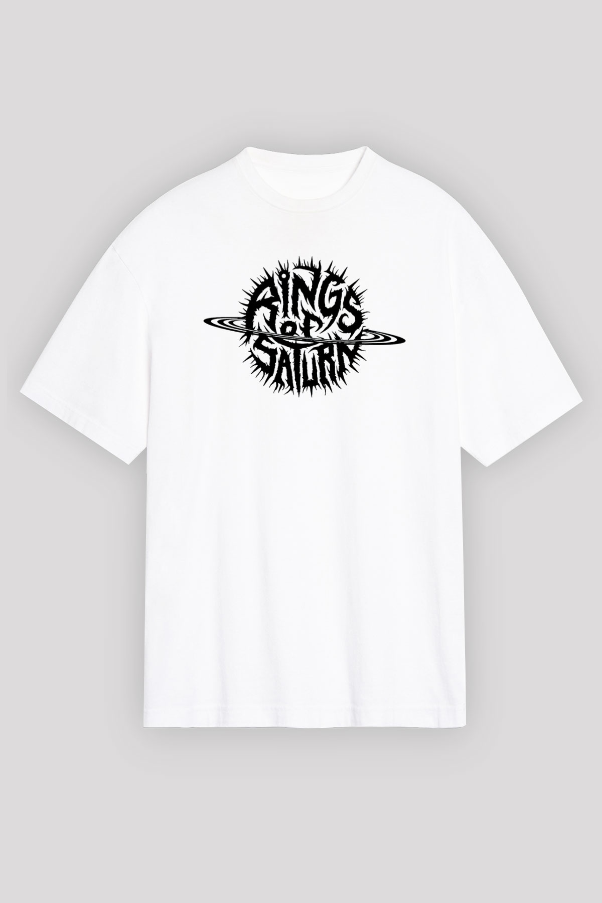 Rings of Saturn Beyaz Unisex Oversize Tişört T-Shirt