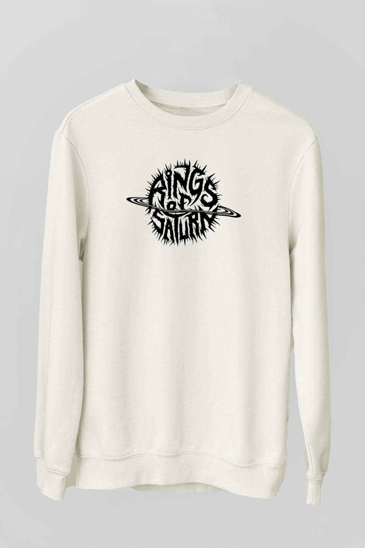 Rings of Saturn Beyaz Unisex Sweatshirt