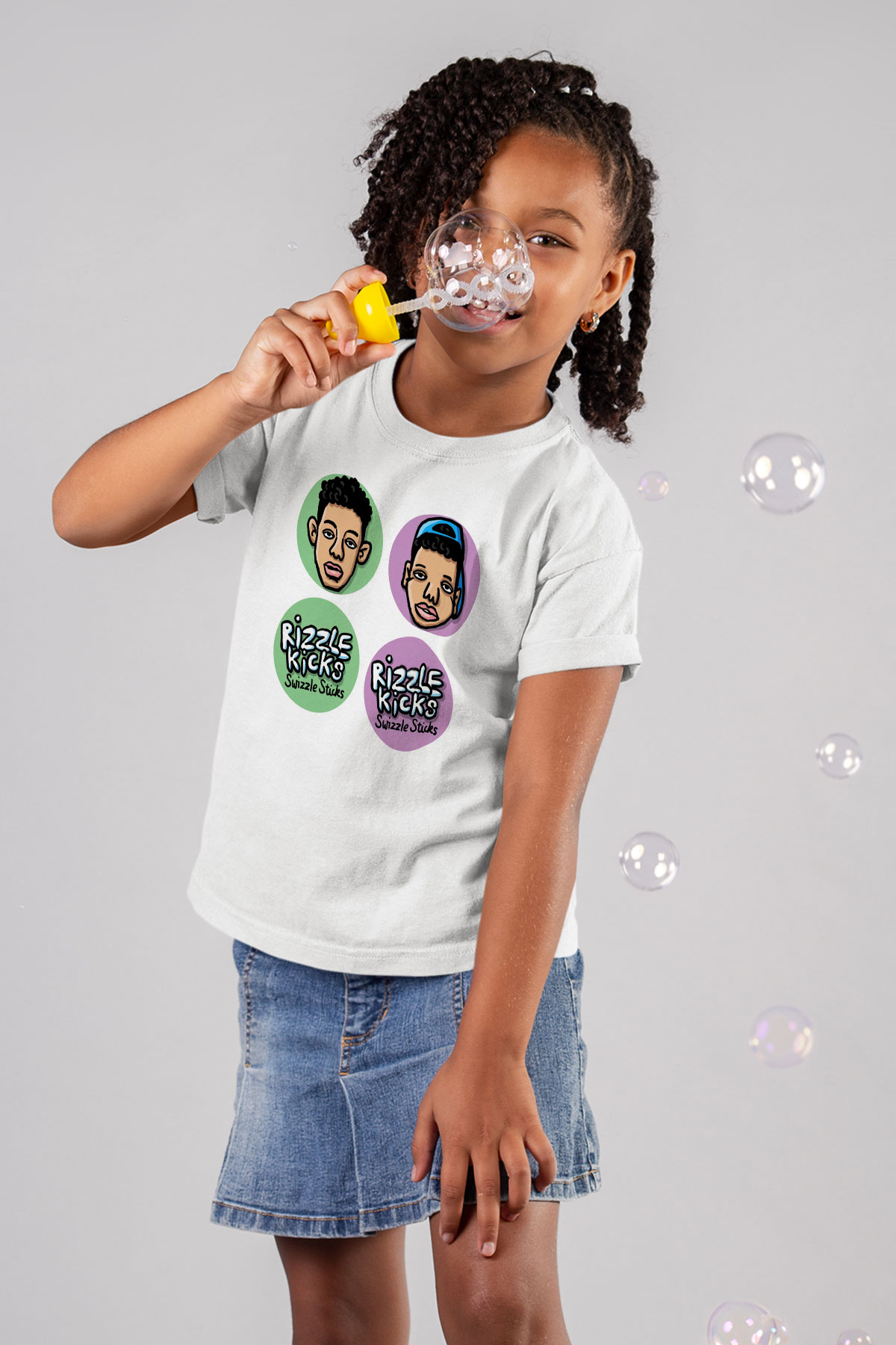 Rizzle Kicks Beyaz Unisex Çocuk Tişört