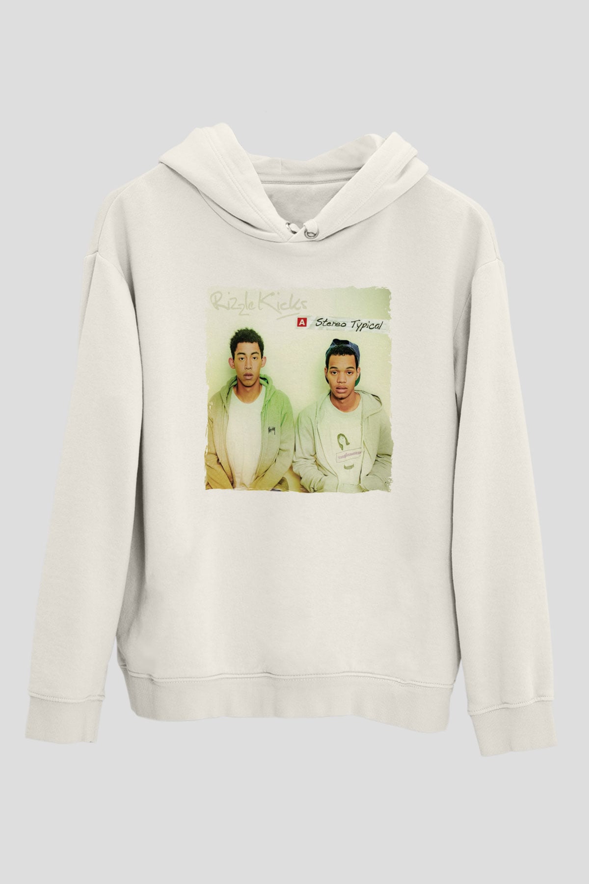 Rizzle Kicks Beyaz Unisex Kapüşonlu Sweatshirt