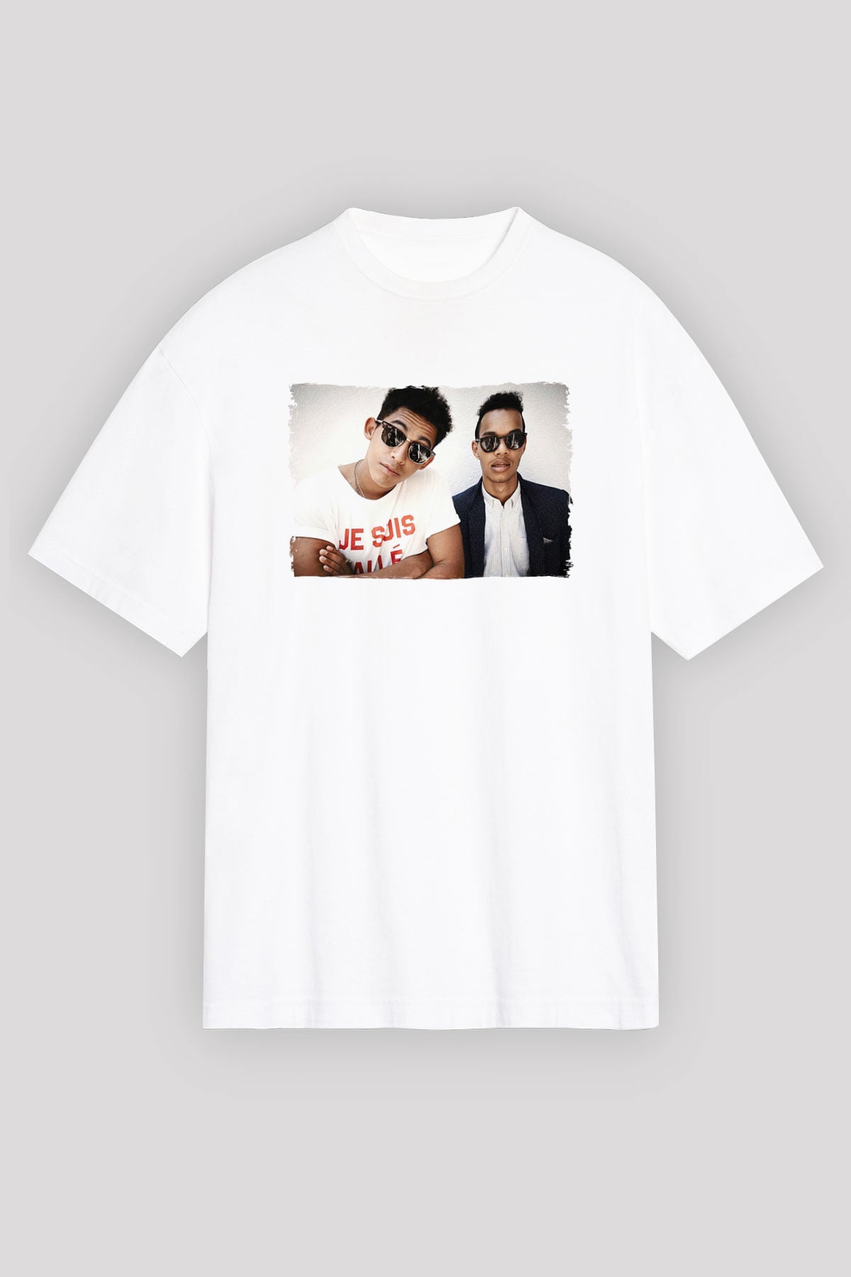 Rizzle Kicks Beyaz Oversize Tişört Oversize T-shirt - TişörtFabrikası