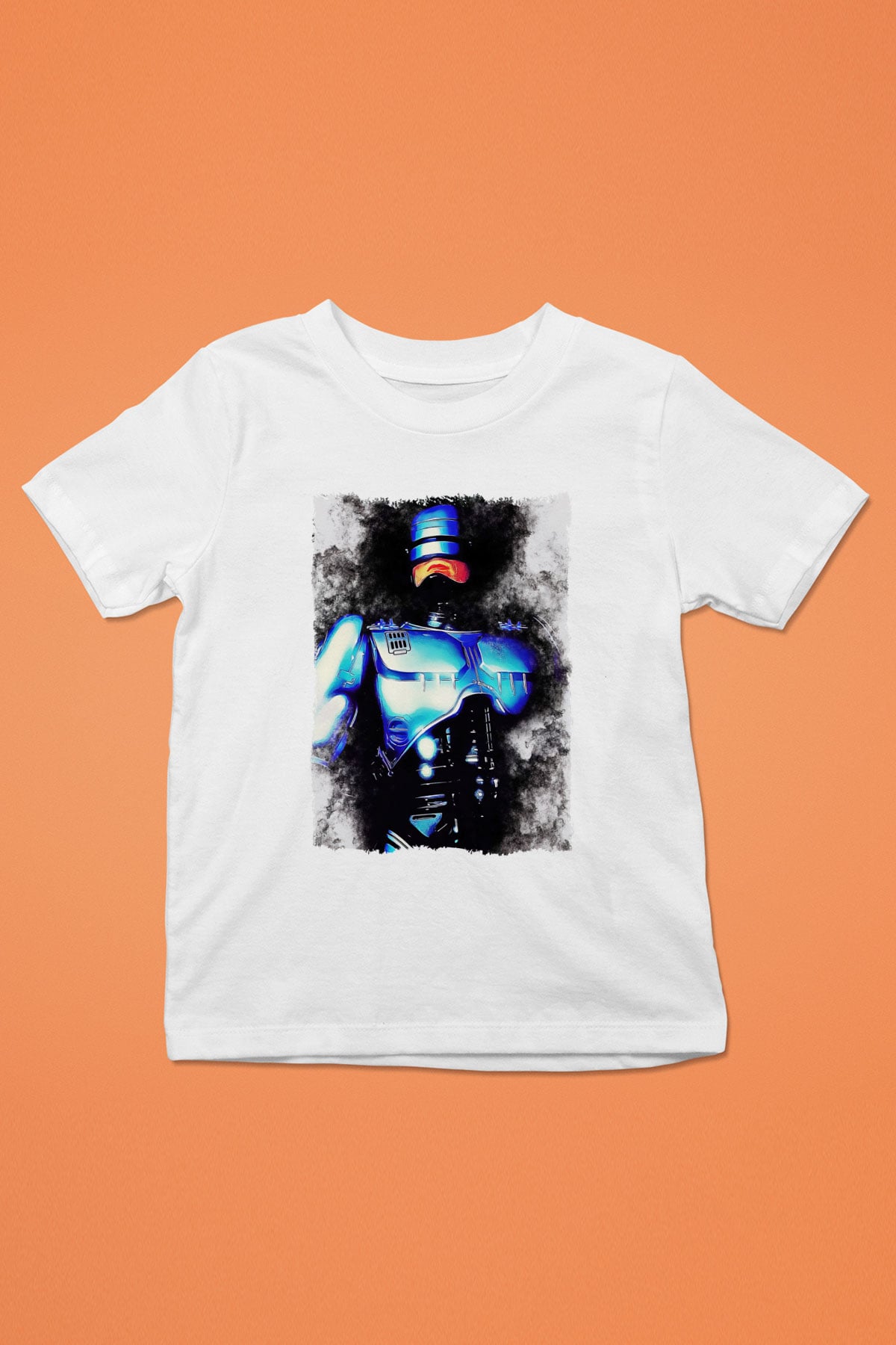 RoboCop Beyaz Unisex Çocuk Tişört
