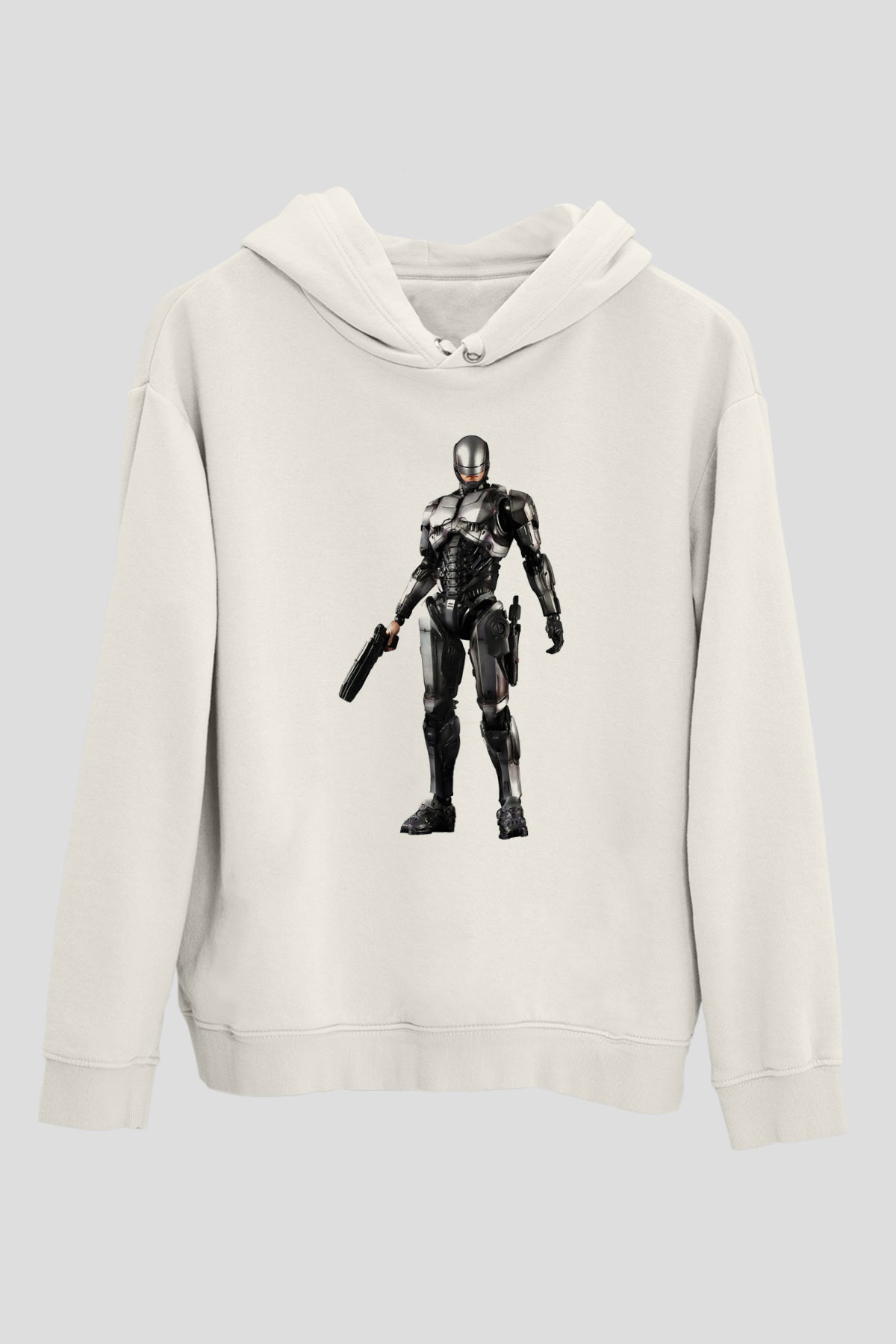 RoboCop Beyaz Unisex Hoodie