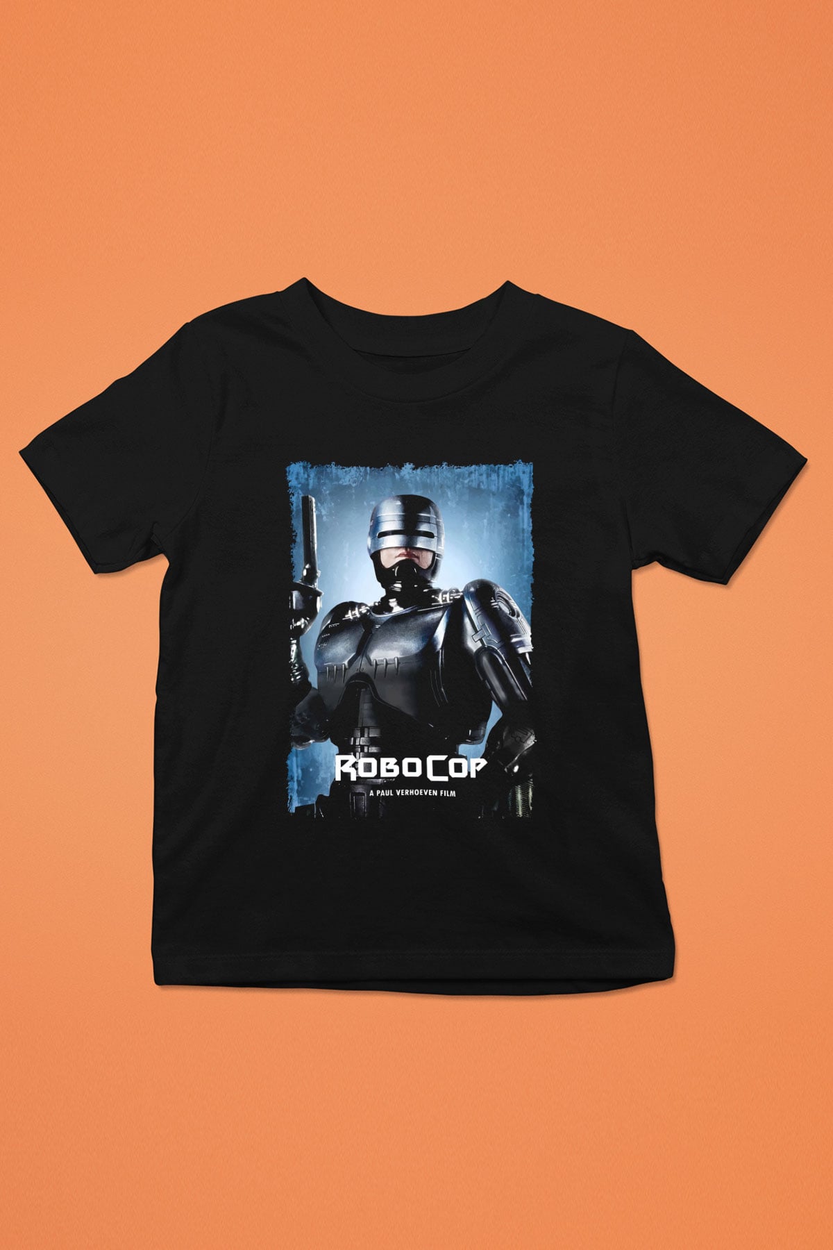 RoboCop Siyah Unisex Çocuk Tişört
