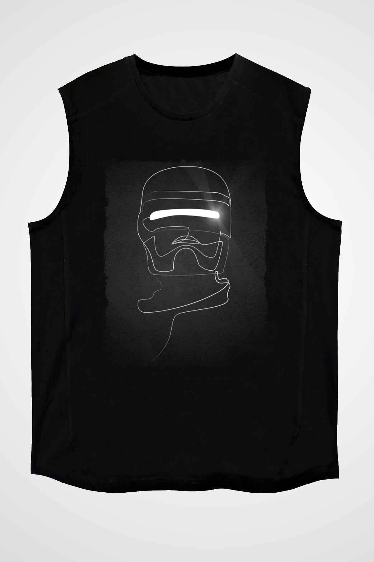 RoboCop Siyah Unisex Kolsuz Tişört
