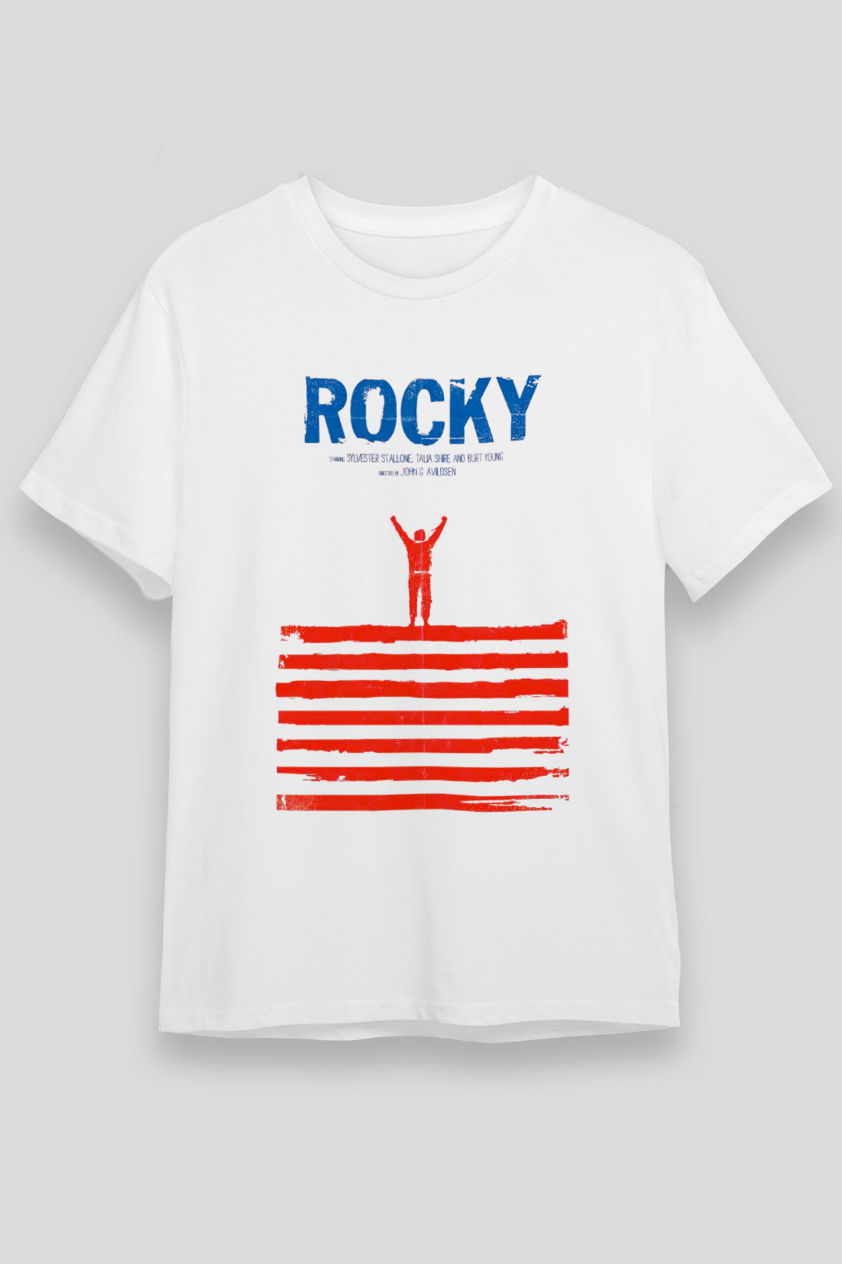 Rocky Beyaz Unisex Tişört T-Shirt