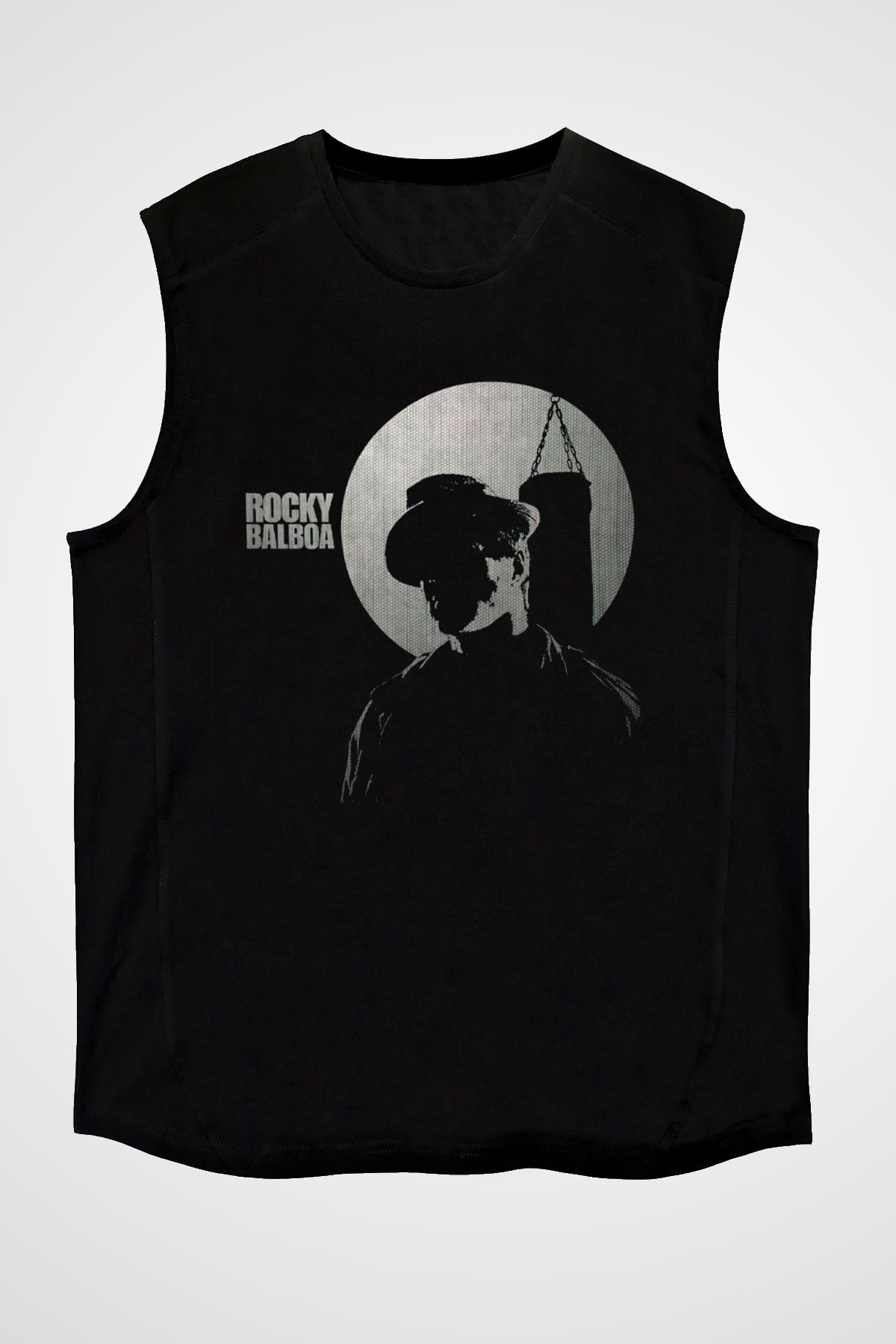 Rocky Siyah Unisex Kolsuz Tişört