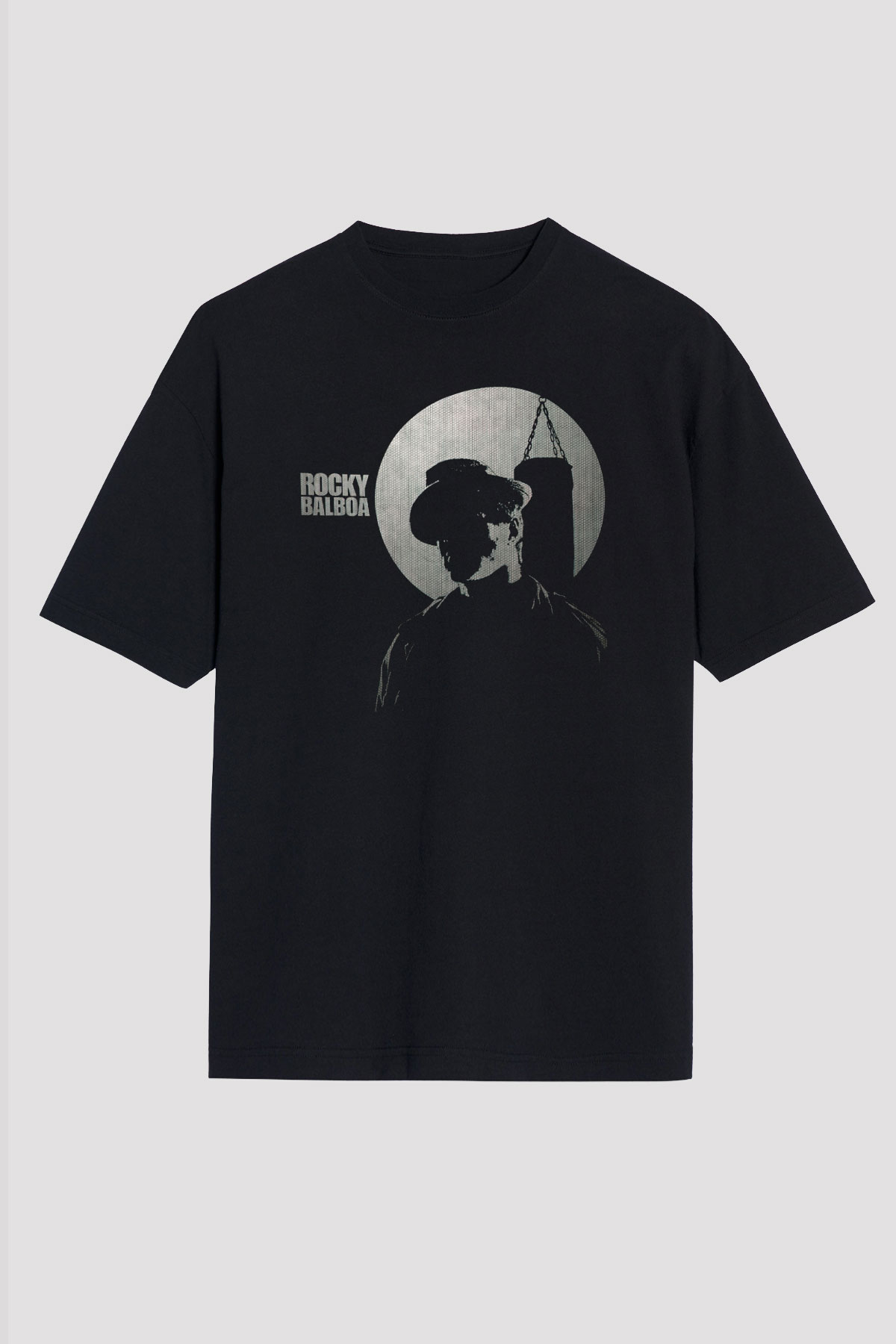 Rocky Siyah Unisex Oversize Tişört T-Shirt