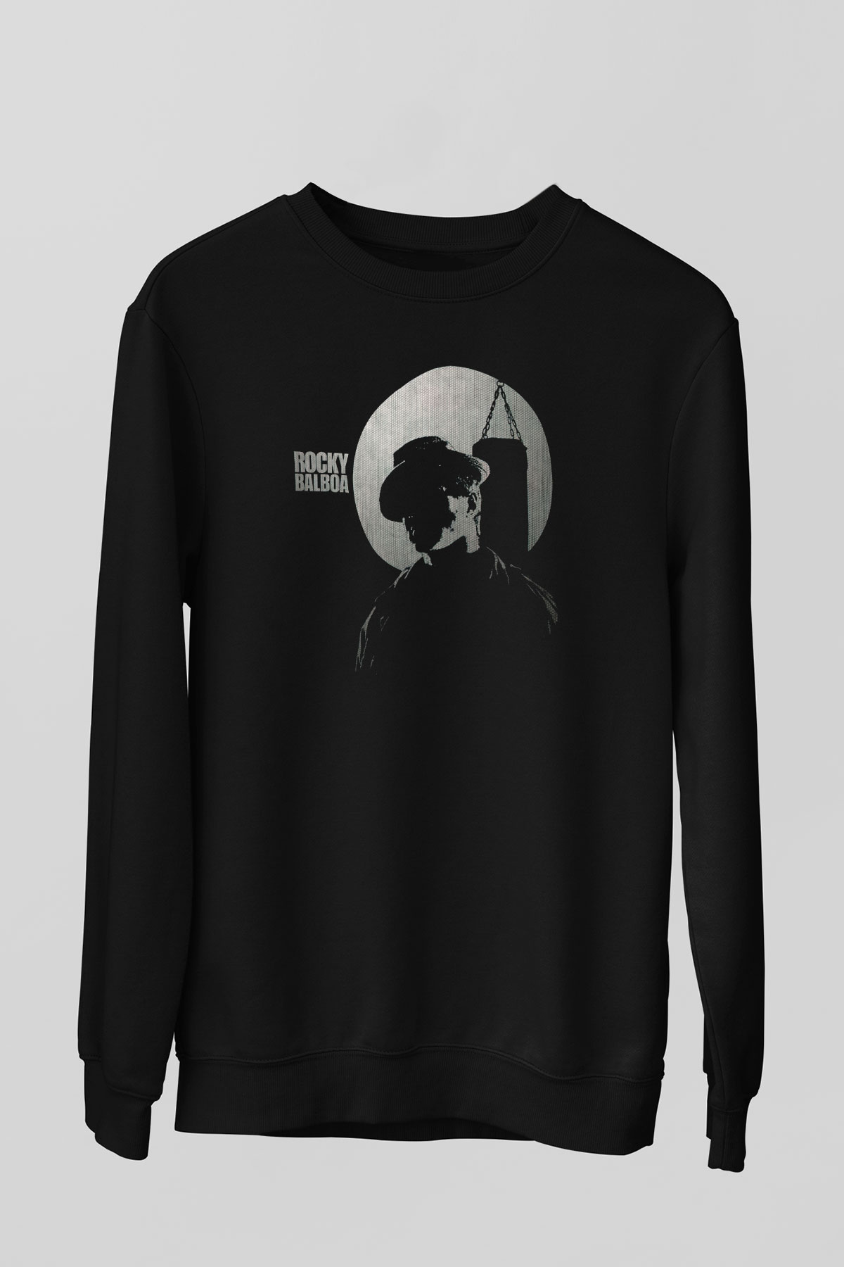 Rocky Siyah Unisex Sweatshirt