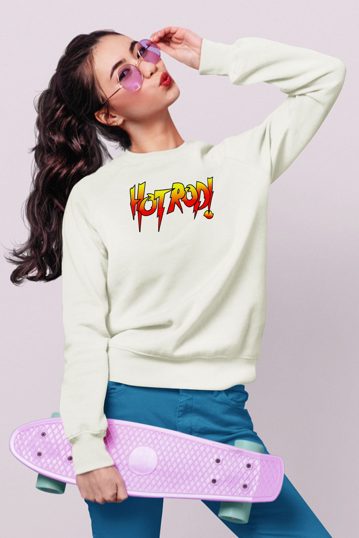 Roddy Piper Beyaz Unisex  Sweatshirt
