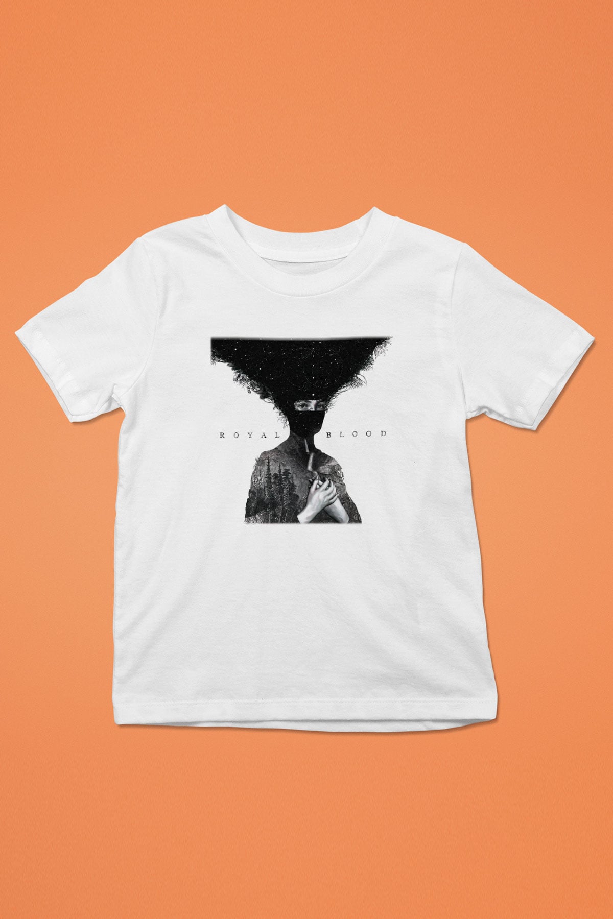 Royal Blood Baskılı Beyaz Unisex Çocuk Tişört