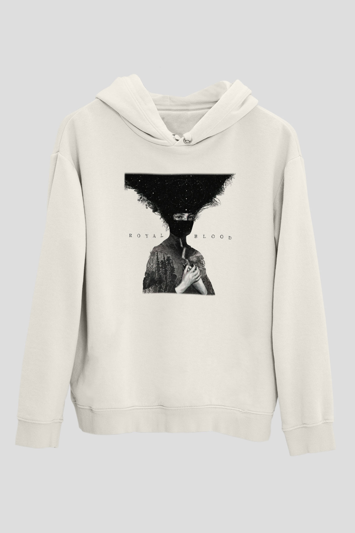 Royal Blood Beyaz Unisex Kapşonlu Sweatshirt