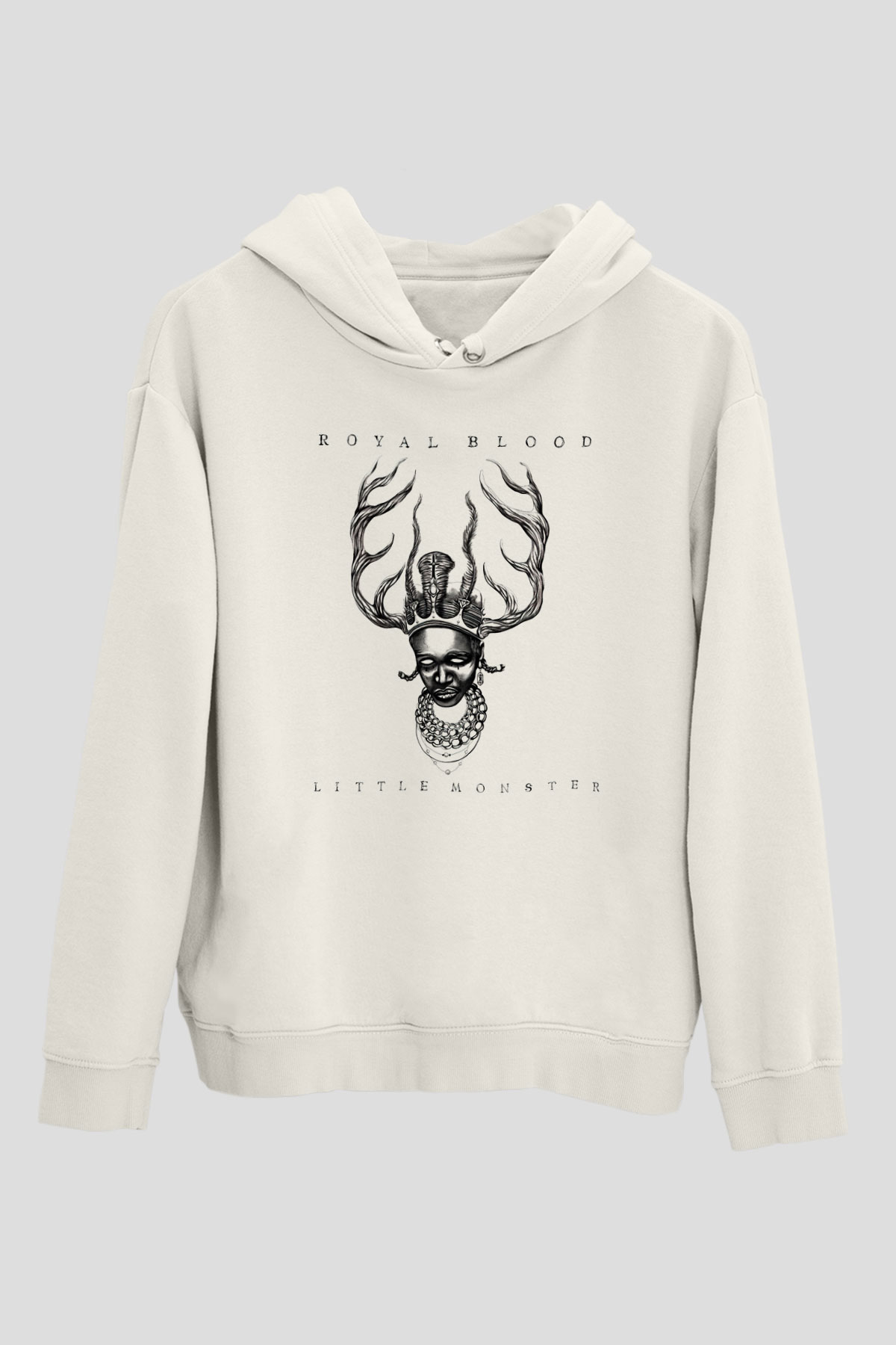 Royal Blood Beyaz Unisex Kapşonlu Sweatshirt