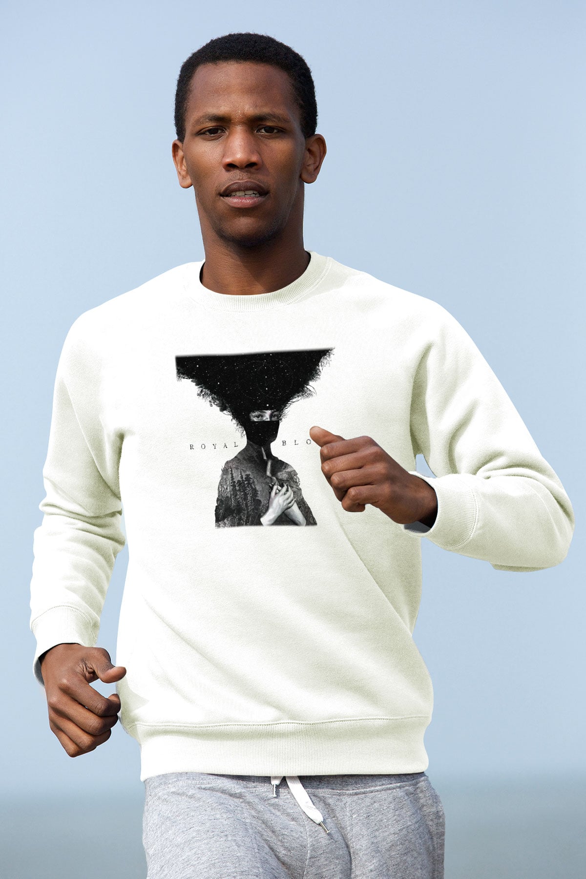 Royal Blood Beyaz Unisex Sweatshirt