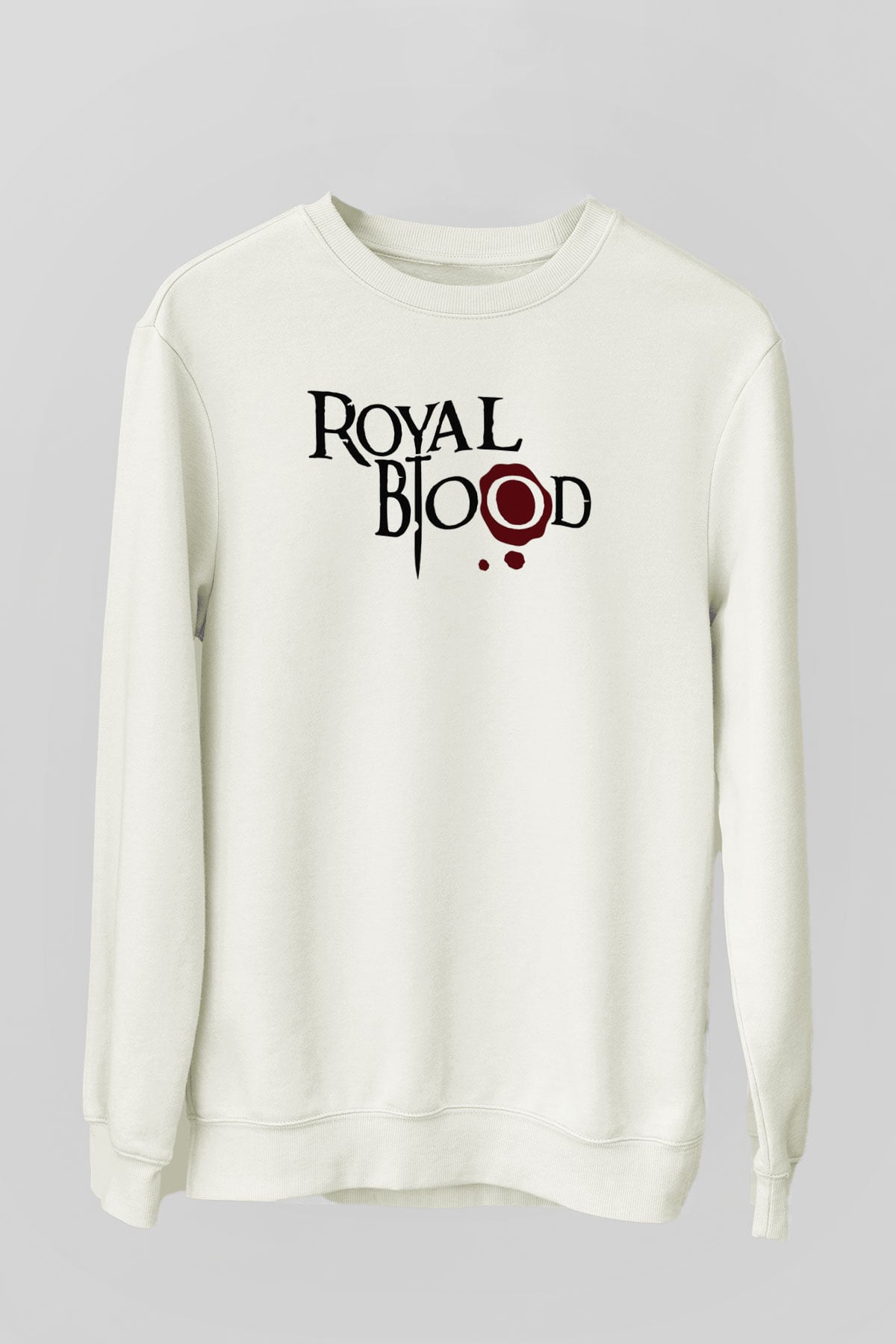 Royal Blood Beyaz Unisex Sweatshirt