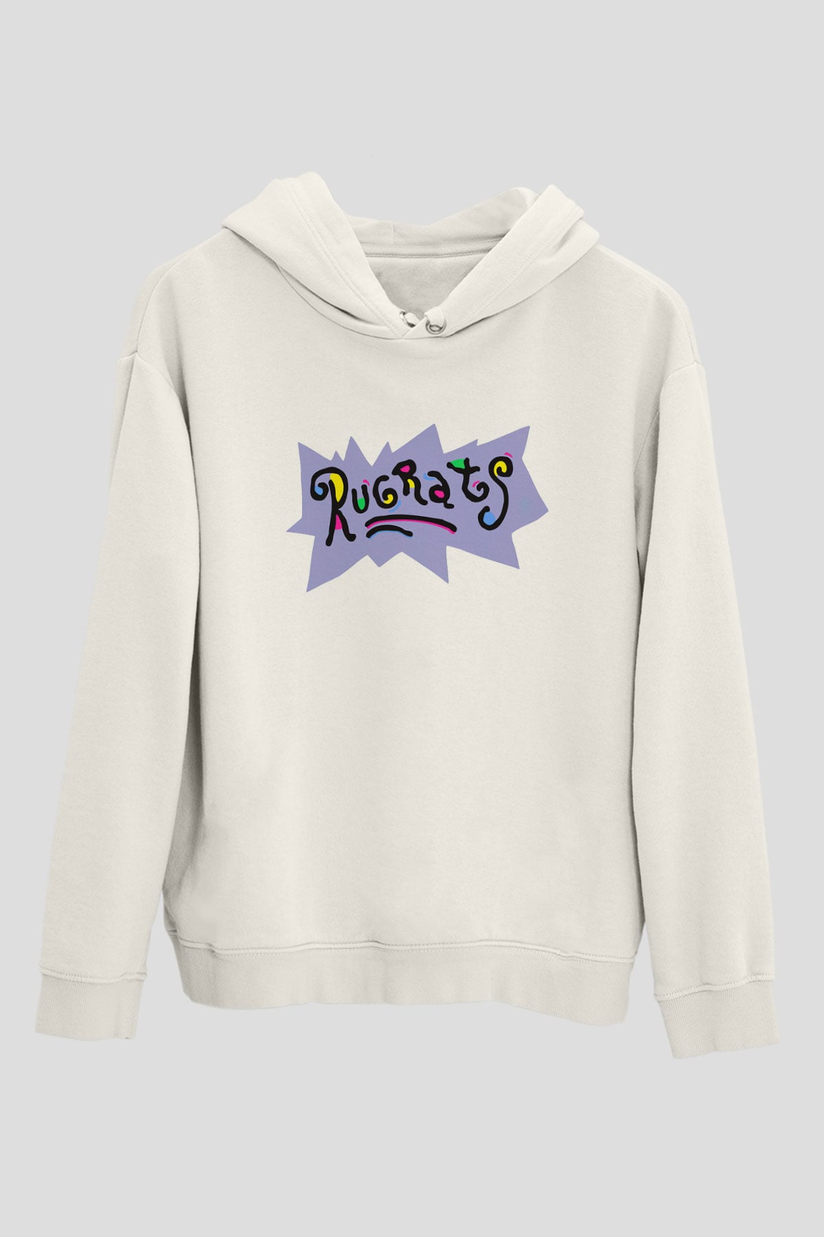 Rugrats Beyaz Unisex Kapşonlu Sweatshirt