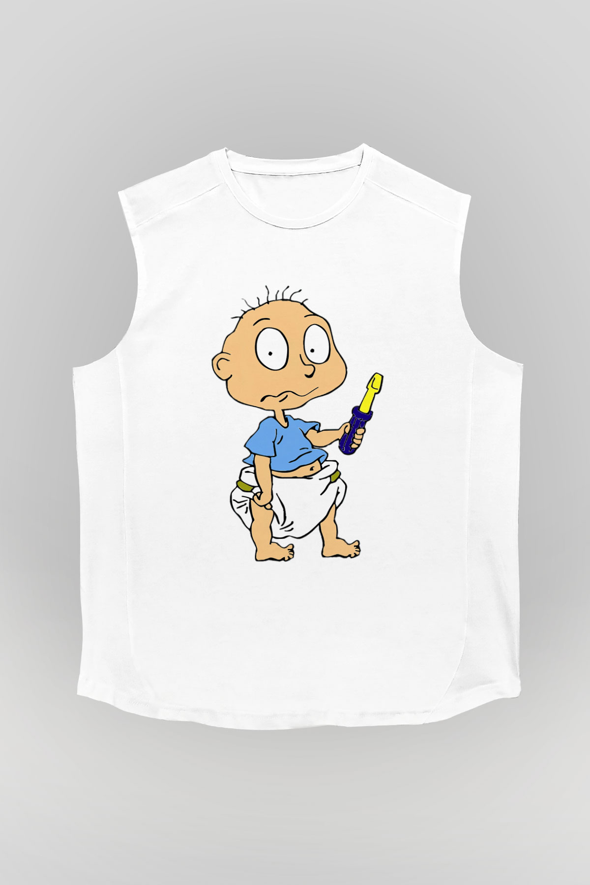 Rugrats Beyaz Unisex Kolsuz Tişört