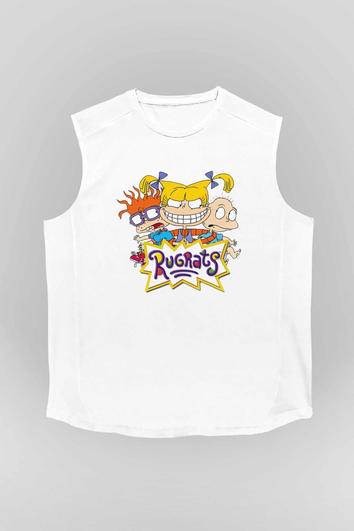 Rugrats Beyaz Unisex Kolsuz Tişört