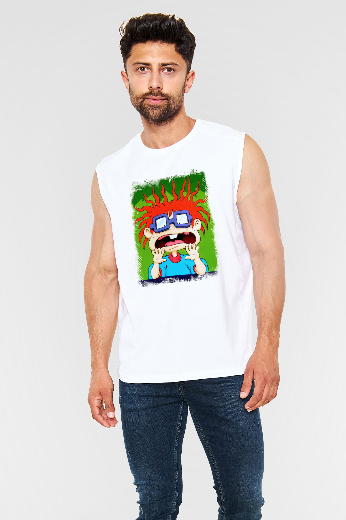 Rugrats Beyaz Unisex Kolsuz Tişört