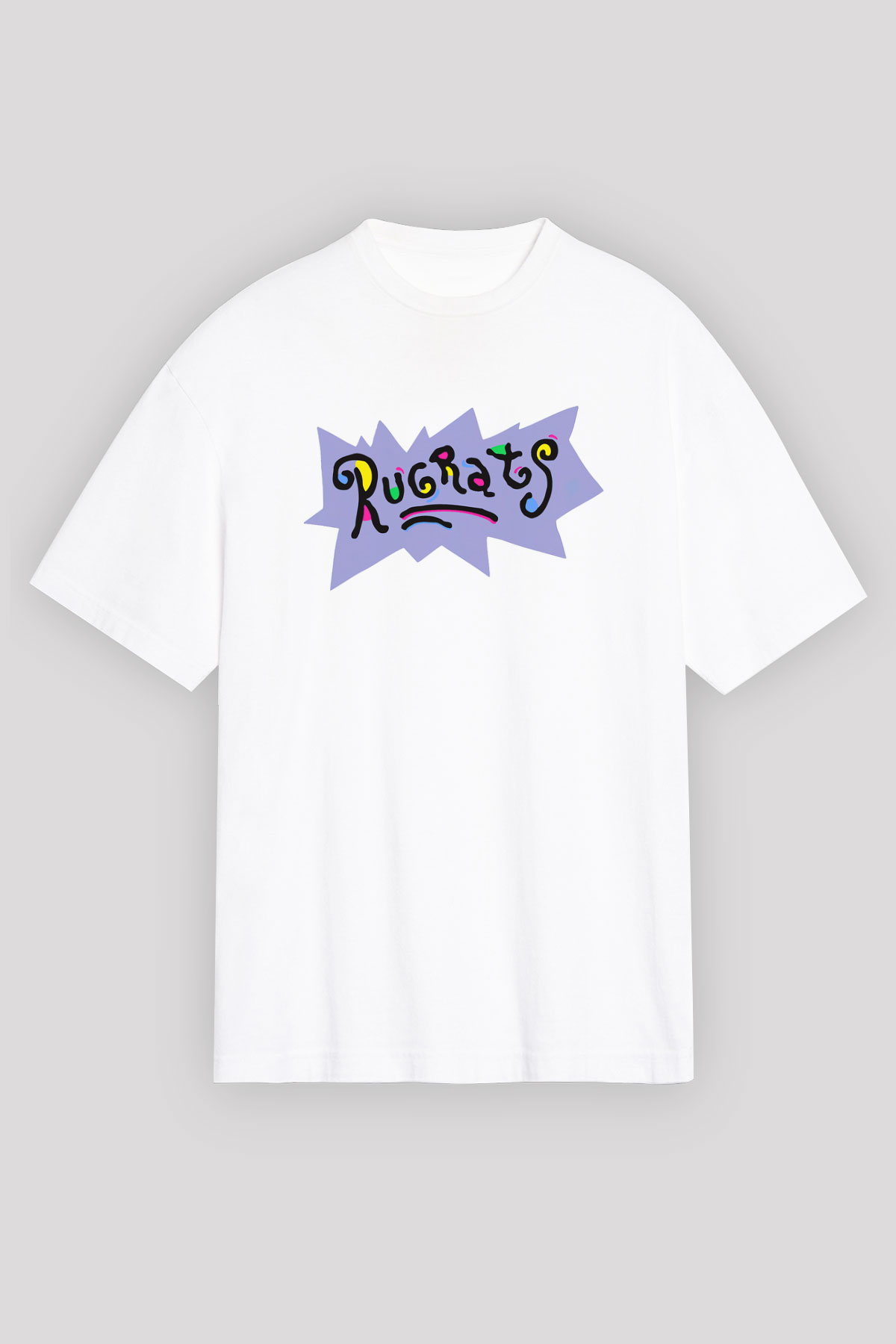 Rugrats Beyaz Unisex Oversize Tişört T-Shirt