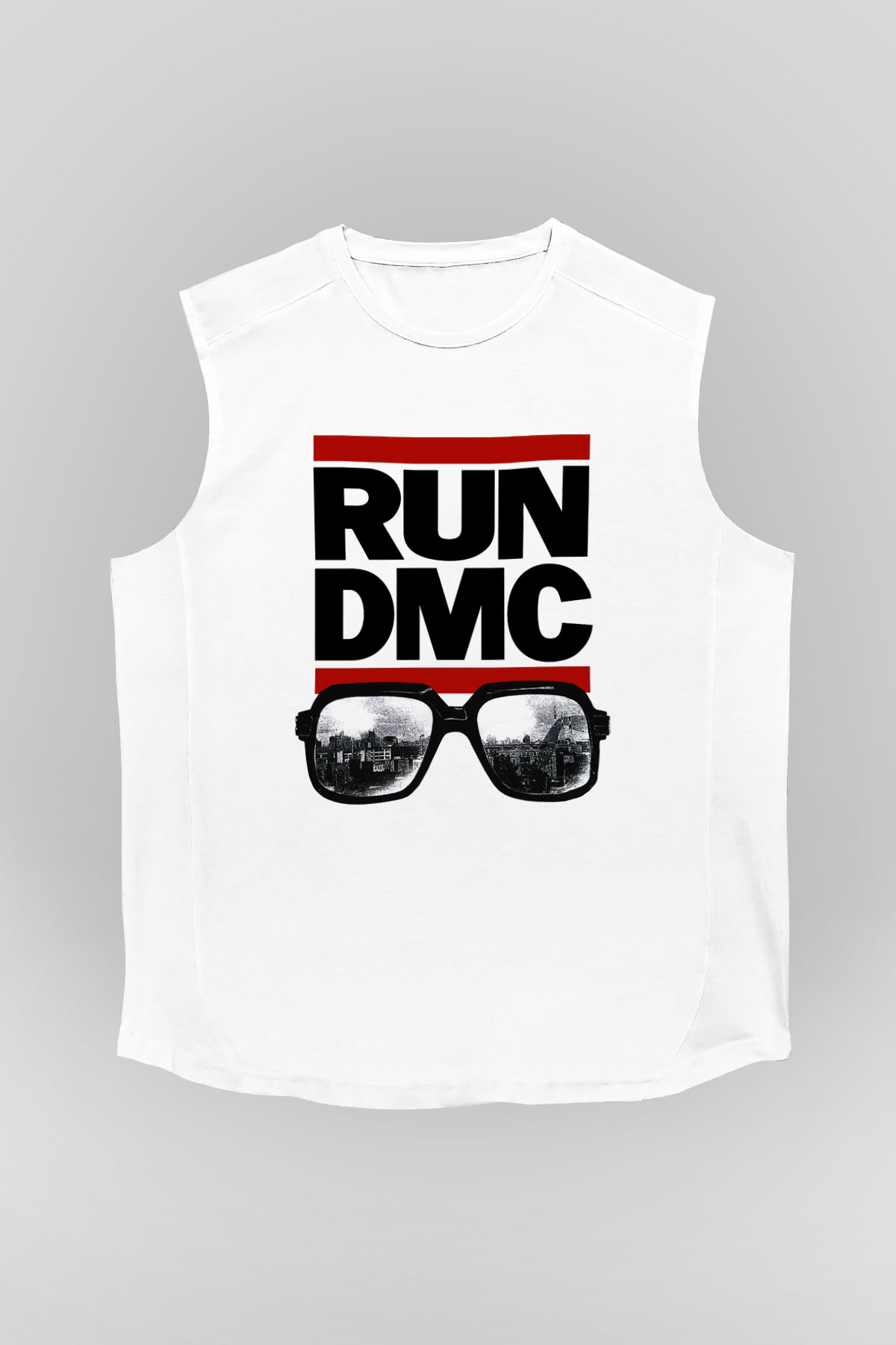 Run DMC Beyaz Unisex Kolsuz Tişört