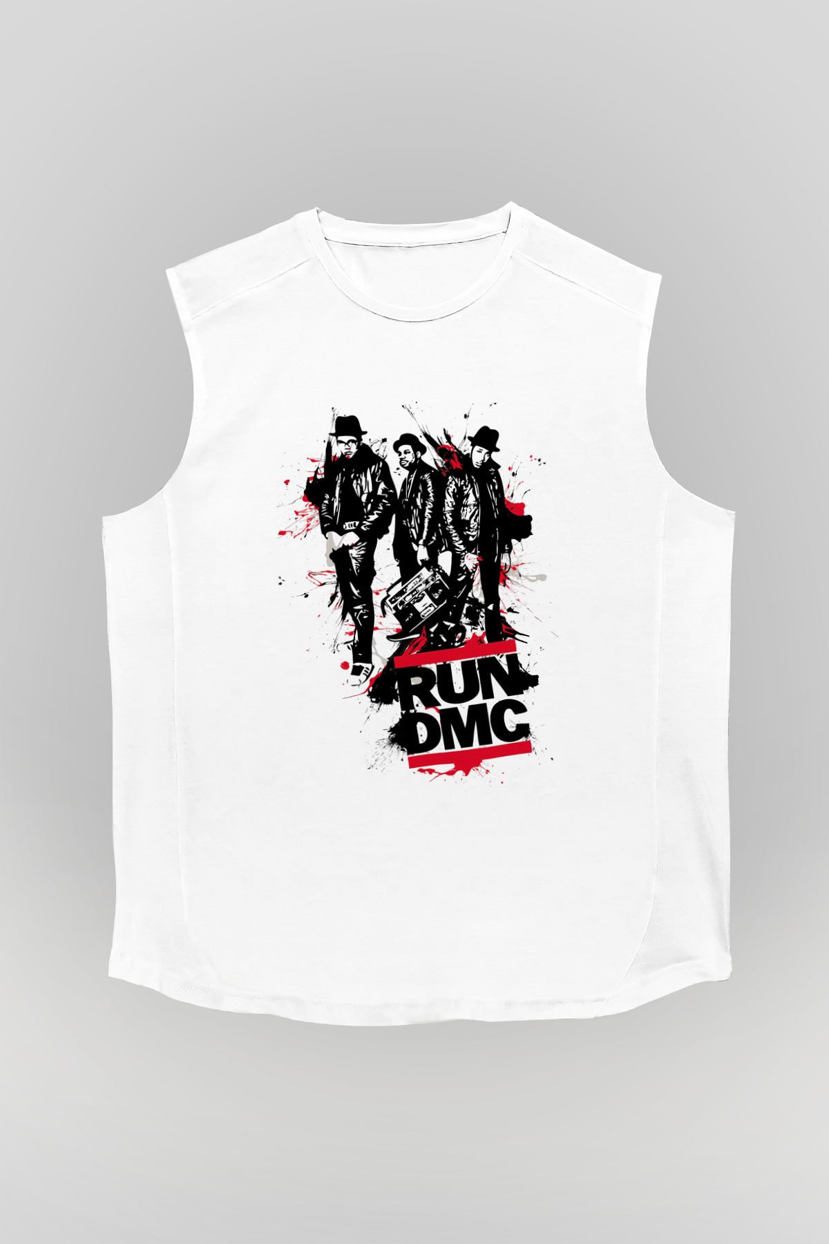 Run DMC Beyaz Unisex Kolsuz Tişört