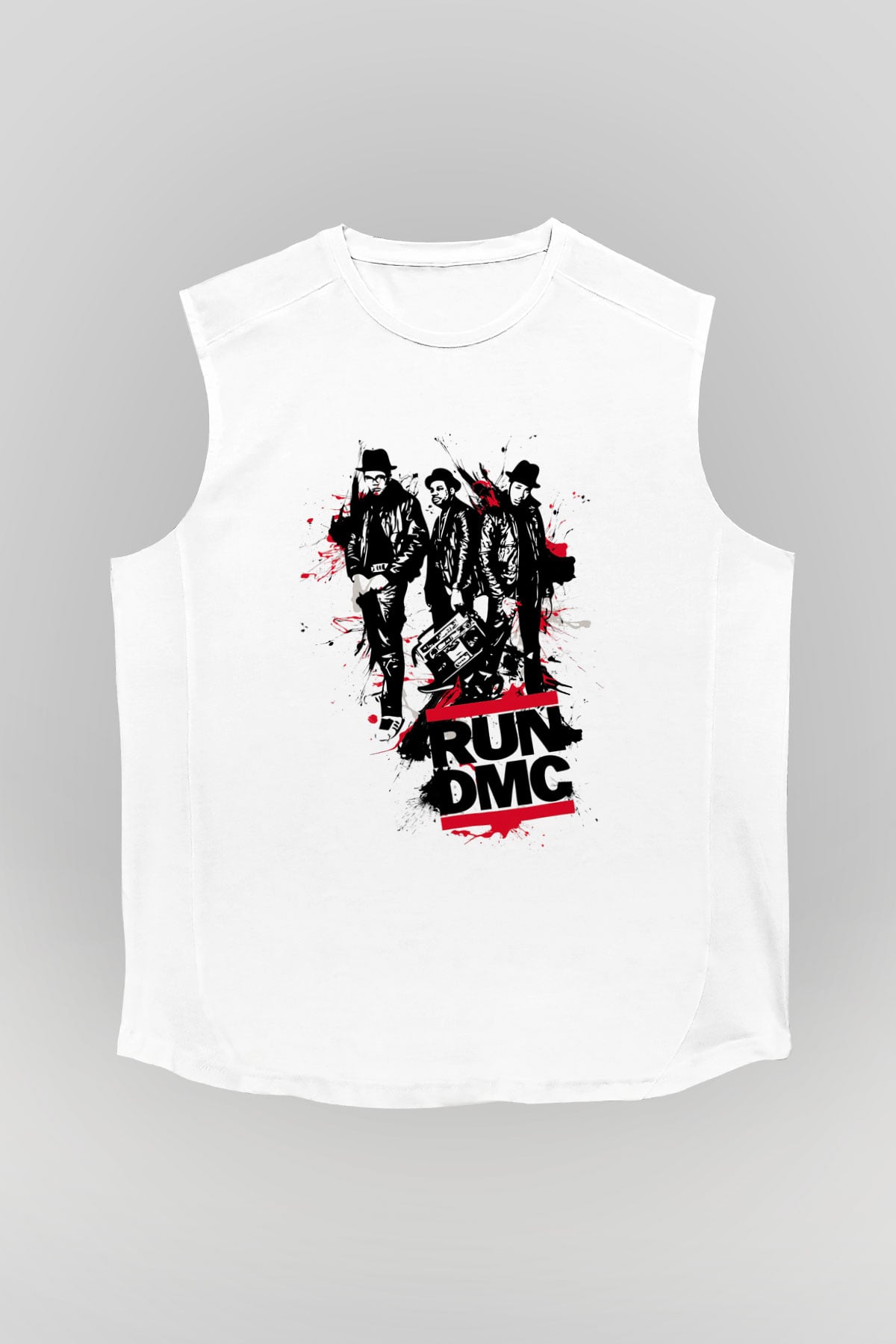 Run DMC Beyaz Unisex Kolsuz Tişört