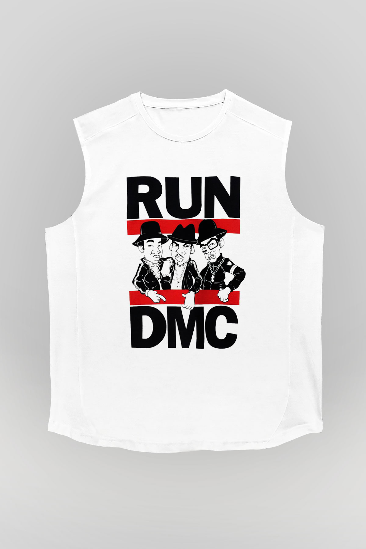 Run DMC Beyaz Unisex Kolsuz Tişört