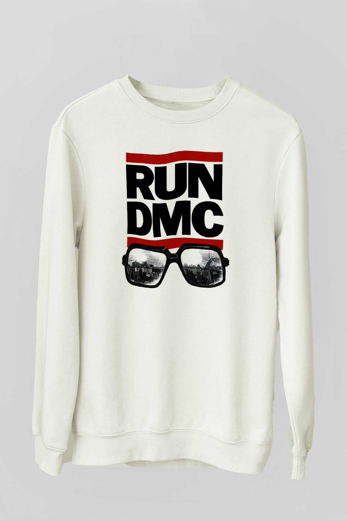 Run DMC Beyaz Unisex Sweatshirt