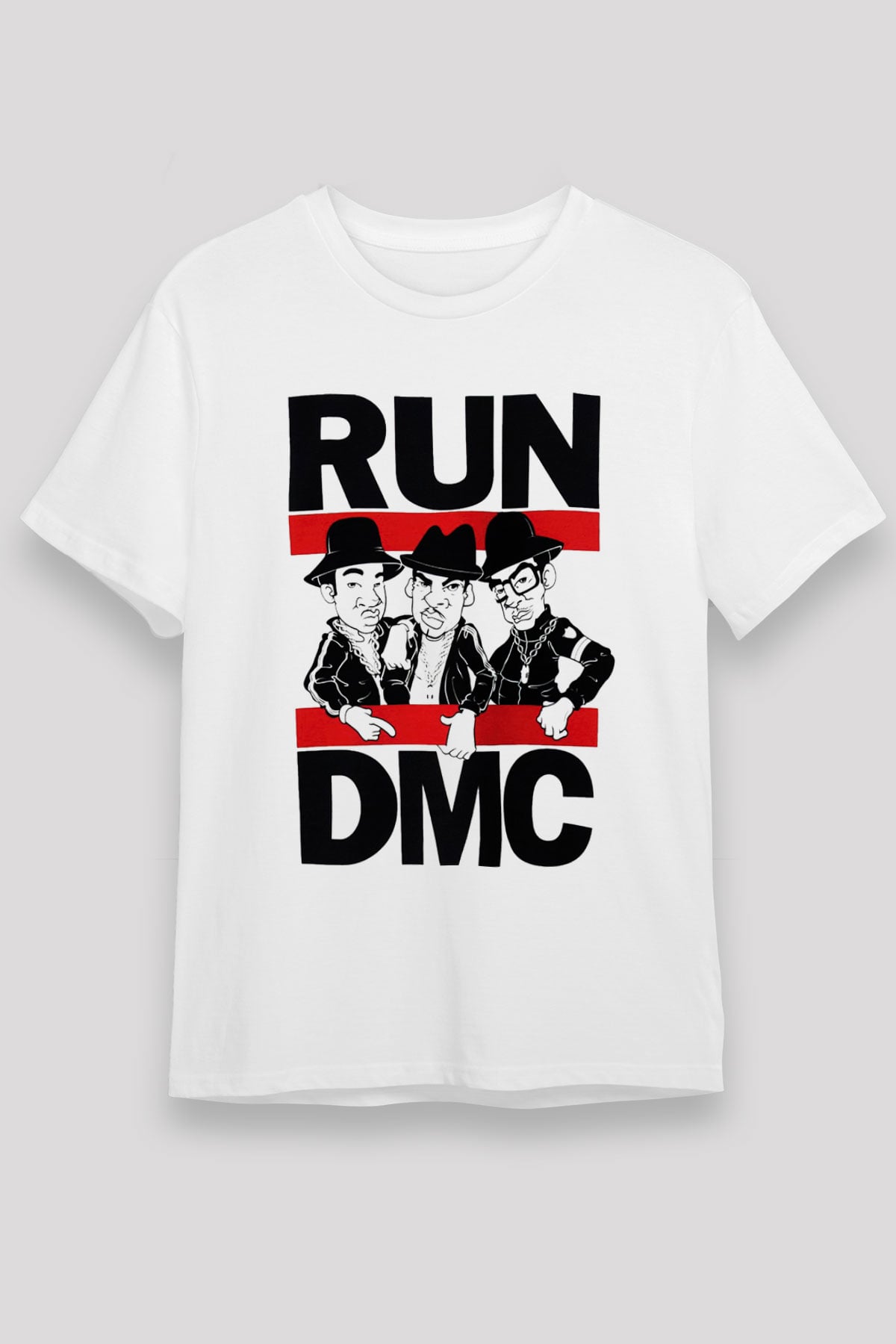 Run DMC Beyaz Unisex Tişört T-Shirt - TişörtFabrikası