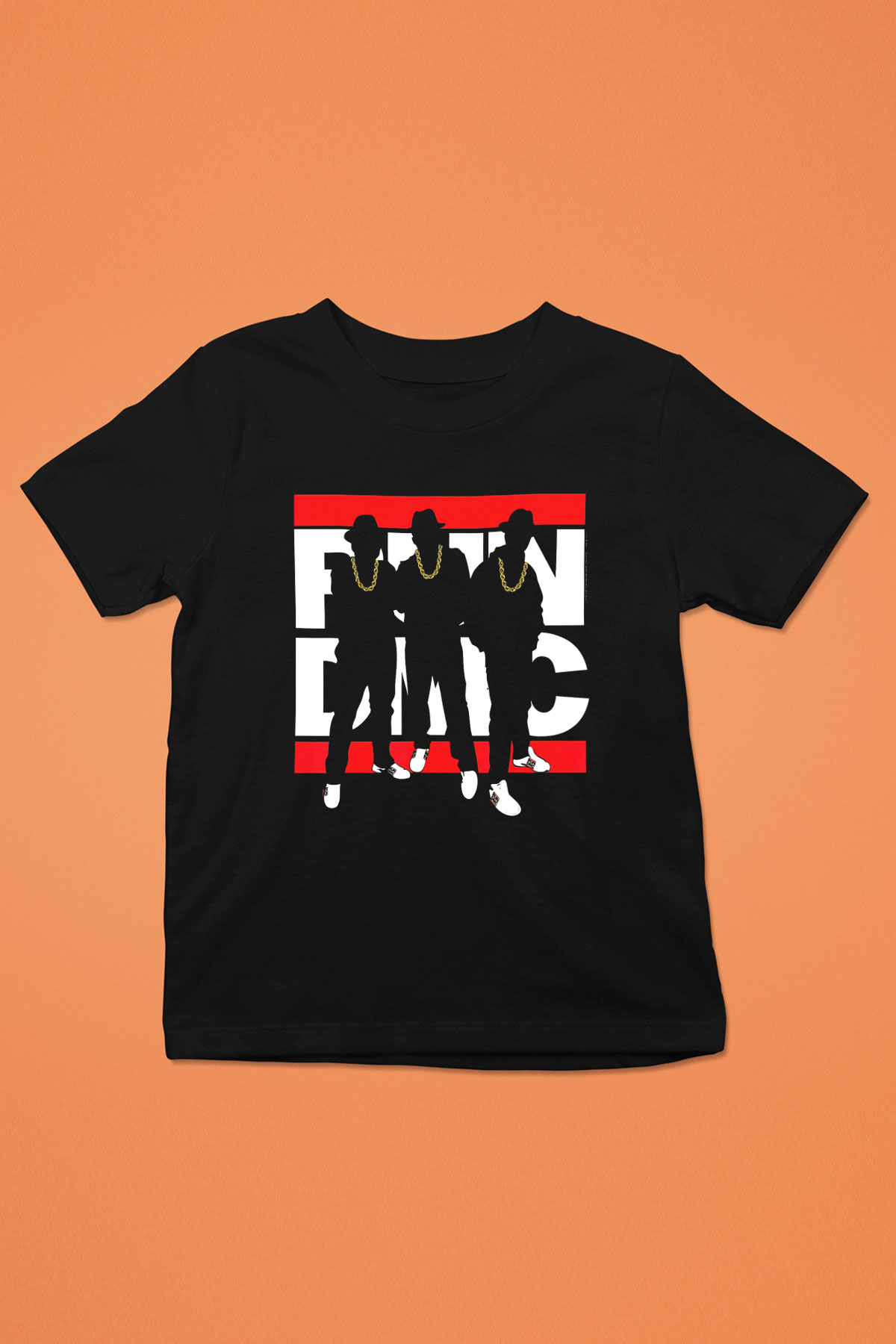 Run DMC Siyah Unisex Çocuk Tişört