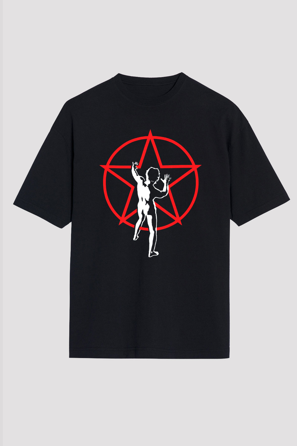 Rush Siyah Unisex Oversize Tişört T-Shirt