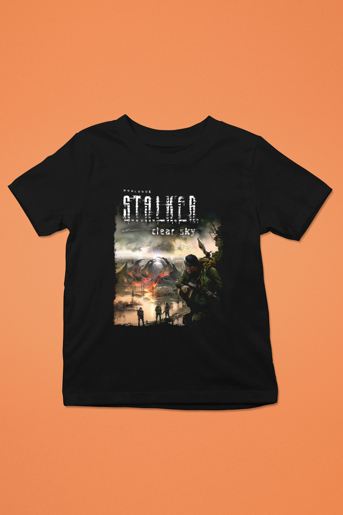S.T.A.L.K.E.R. Siyah Unisex Çocuk Tişört