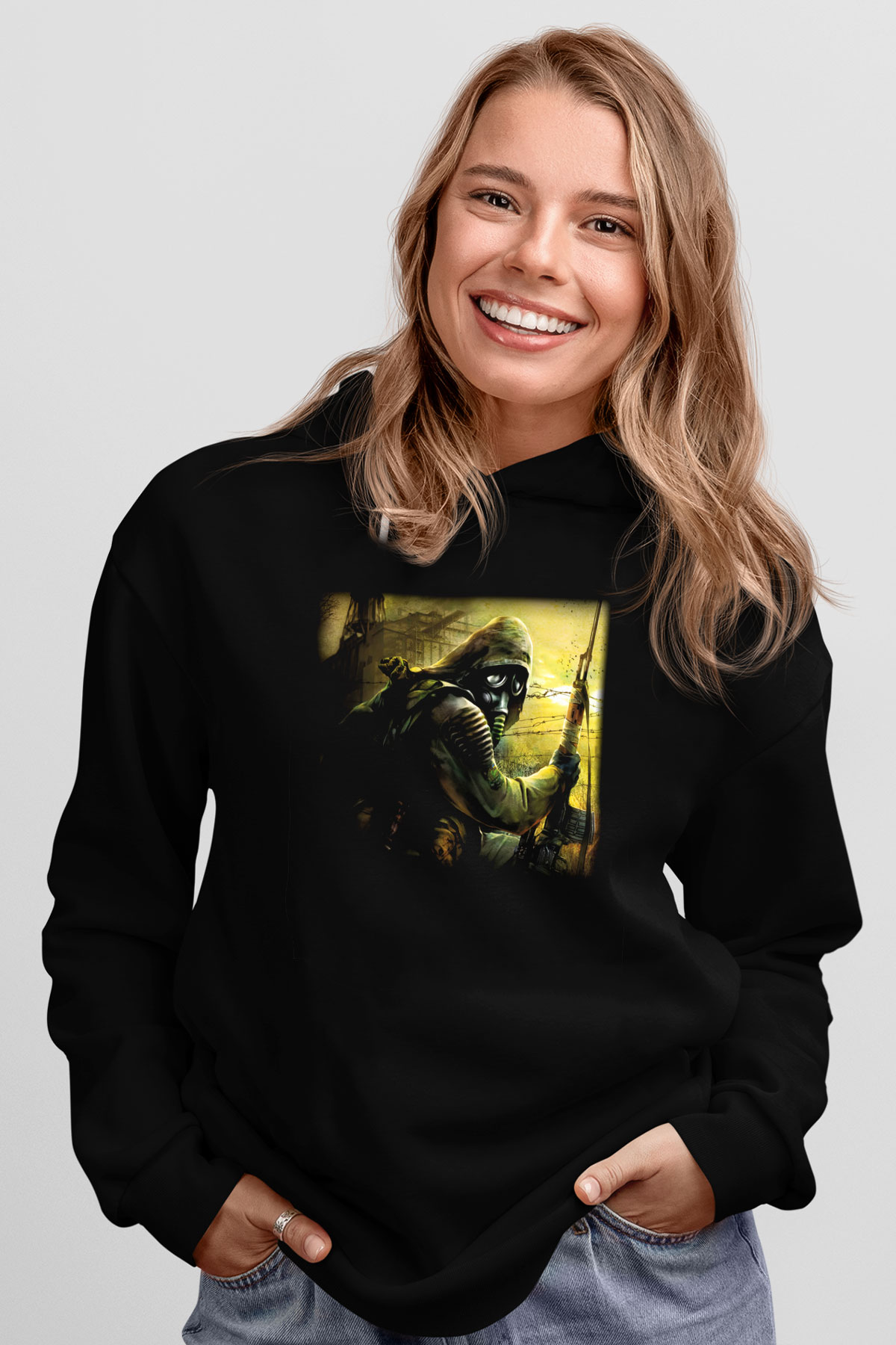 S.T.A.L.K.E.R. Siyah Unisex Hoodie