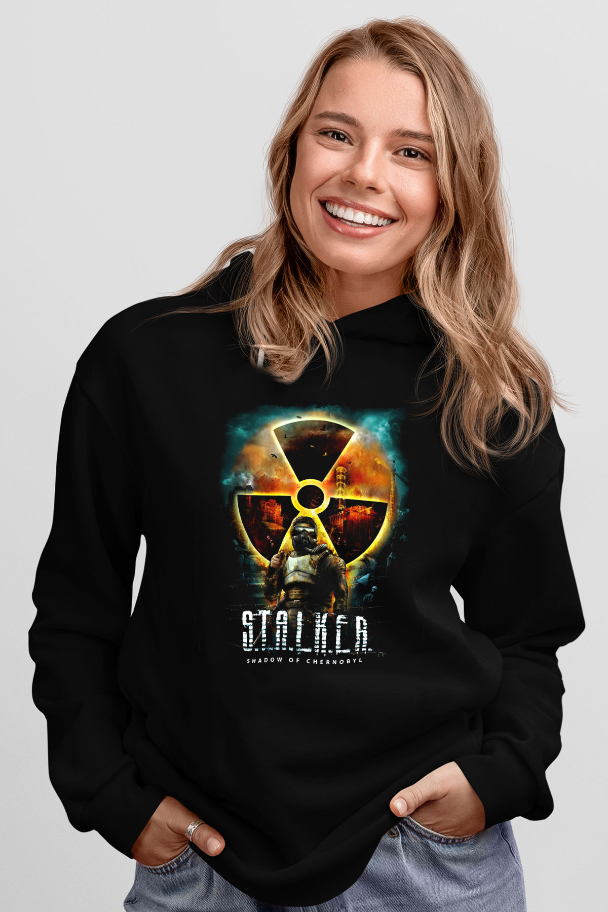 S.T.A.L.K.E.R. Siyah Unisex Hoodie
