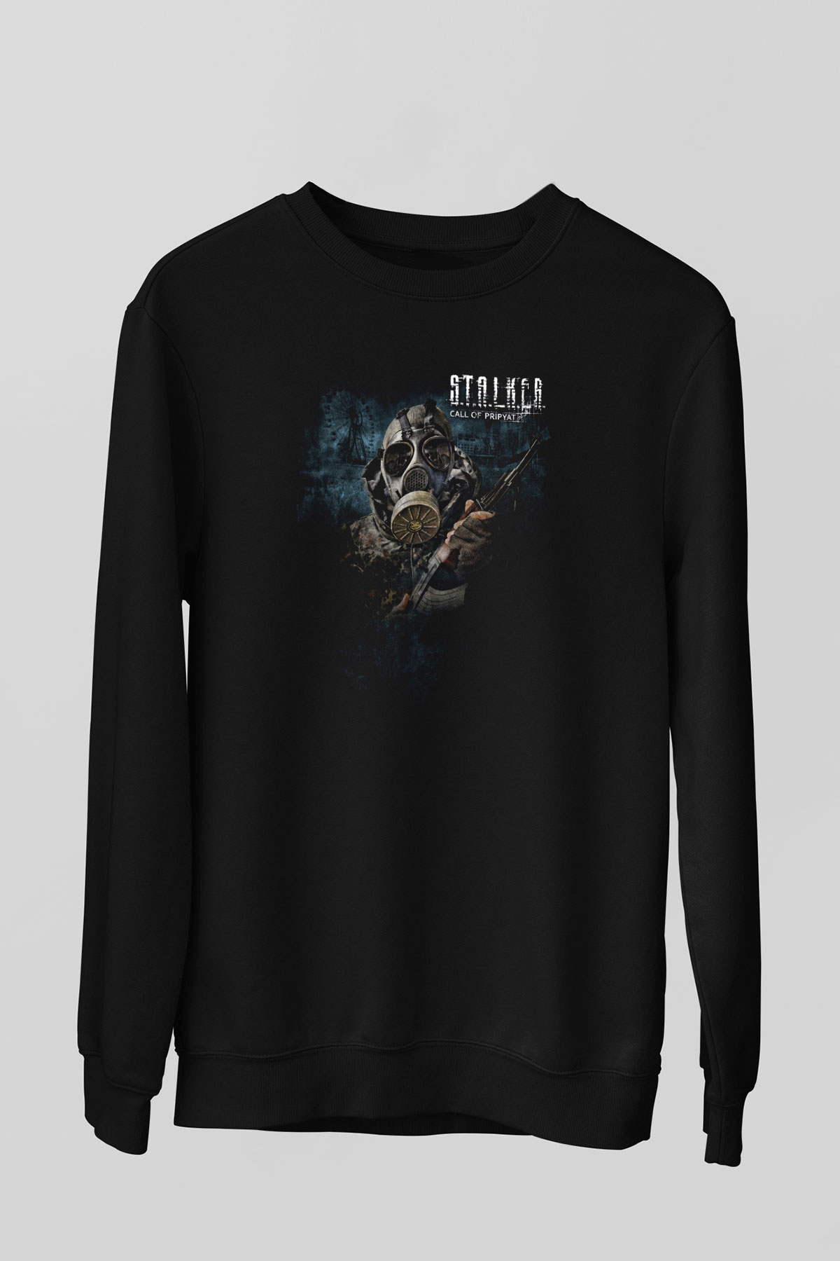 S.T.A.L.K.E.R. Siyah Unisex Sweatshirt