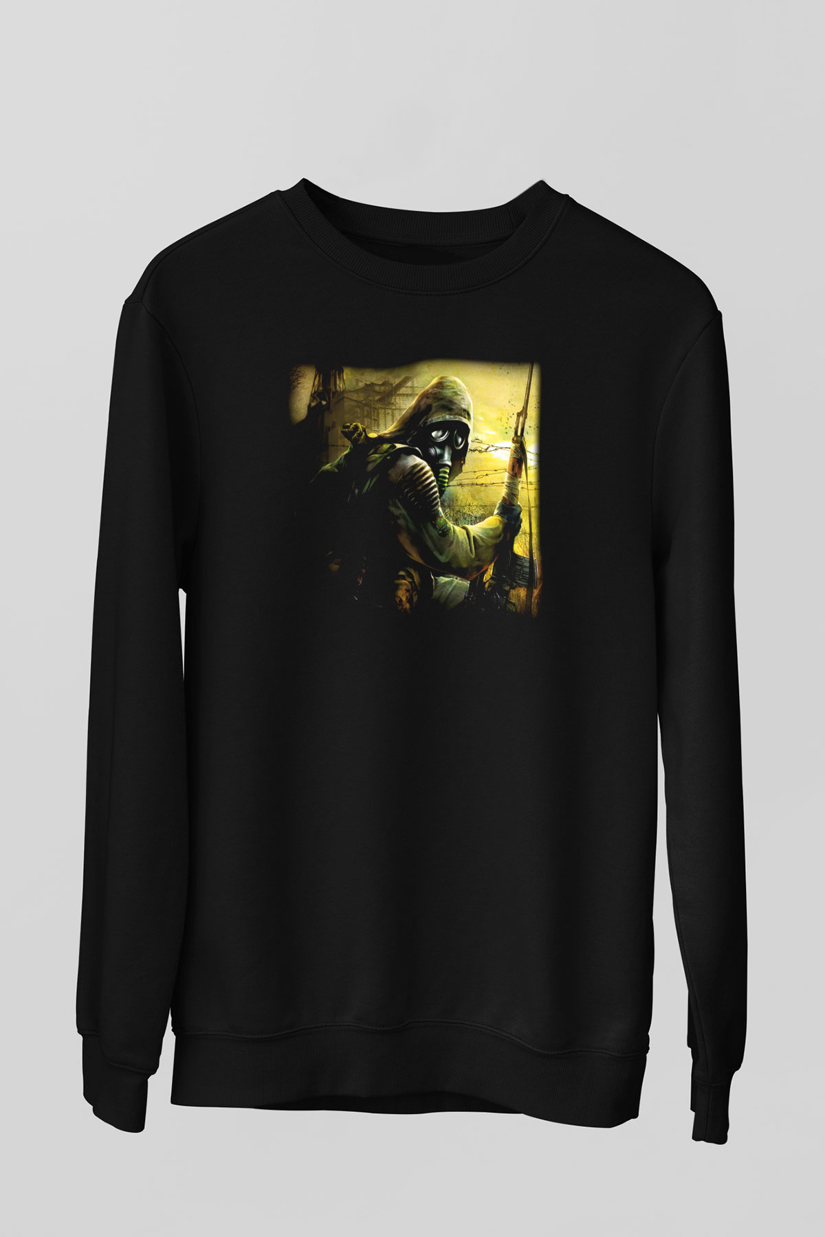 S.T.A.L.K.E.R. Siyah Unisex Sweatshirt