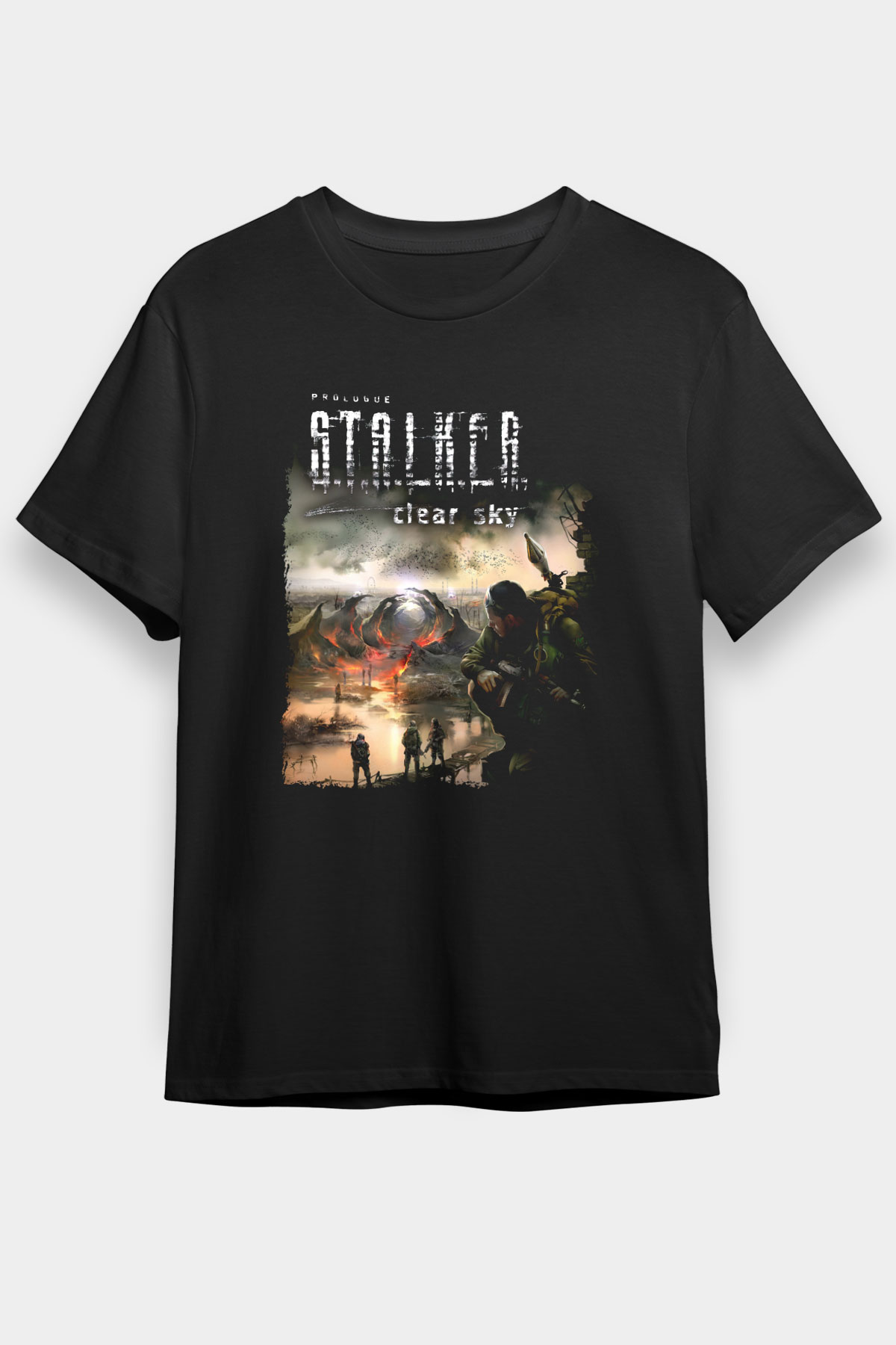 S.T.A.L.K.E.R. Siyah Unisex Tişört T-Shirt