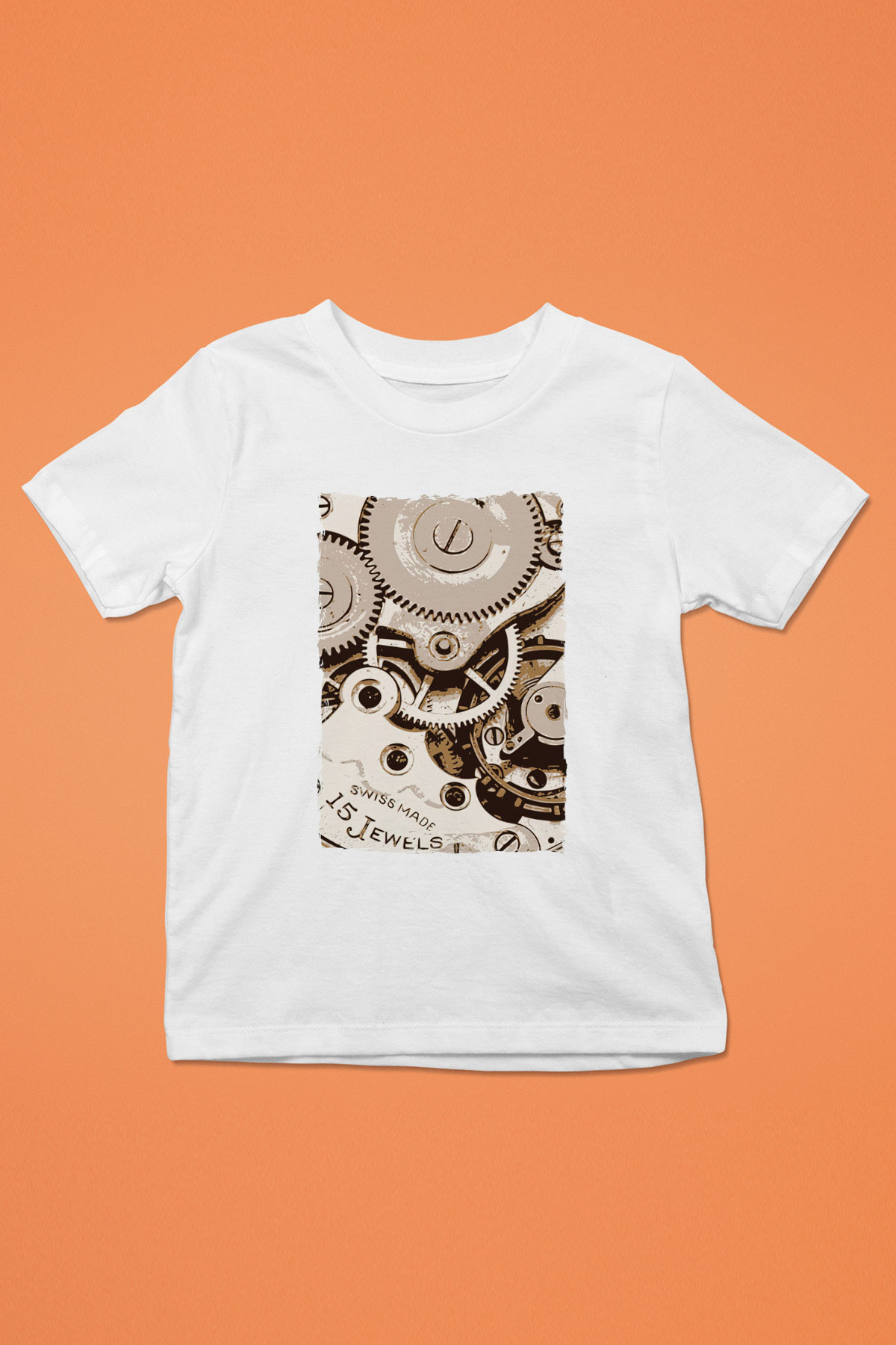 Saatçi Beyaz Unisex Çocuk Tişört