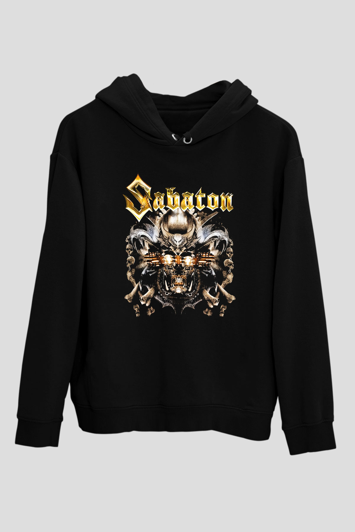 Sabaton Siyah Unisex Kapşonlu Sweatshirt