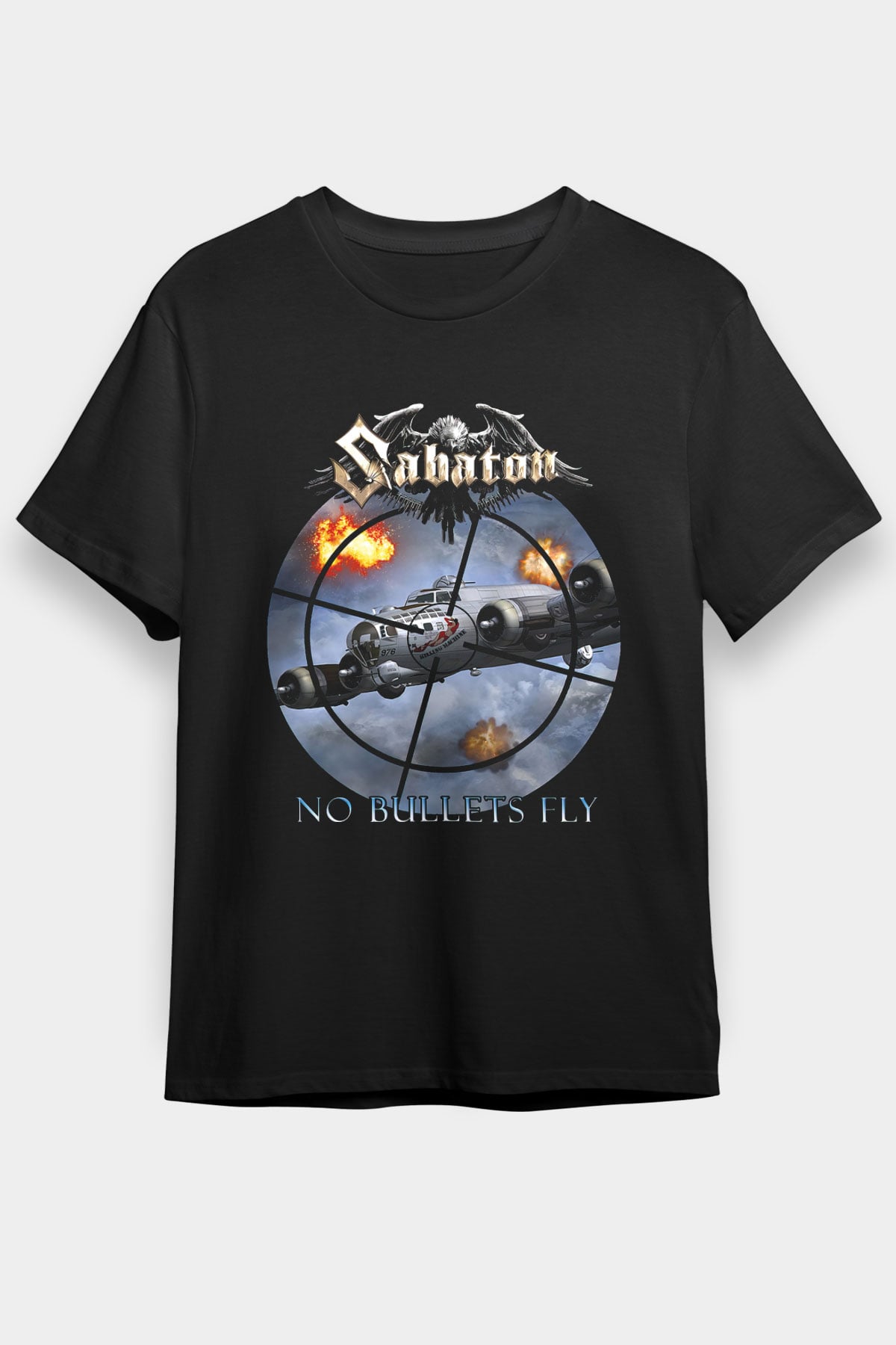 Sabaton Siyah Unisex Tişört T-Shirt - TişörtFabrikası