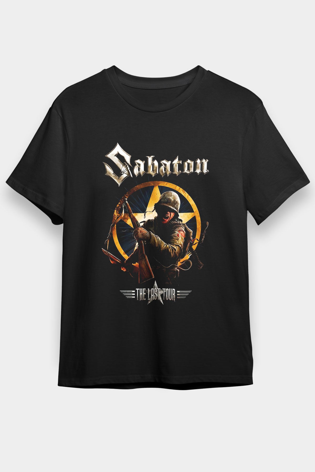 Sabaton Siyah Unisex Tişört T-Shirt - TişörtFabrikası