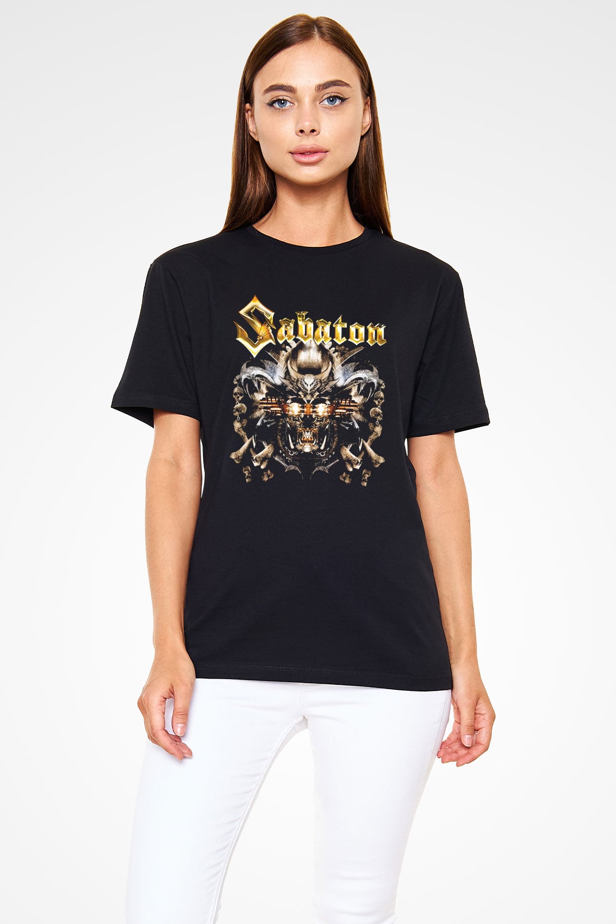 Sabaton Siyah Unisex Tişört T-Shirt - TişörtFabrikası