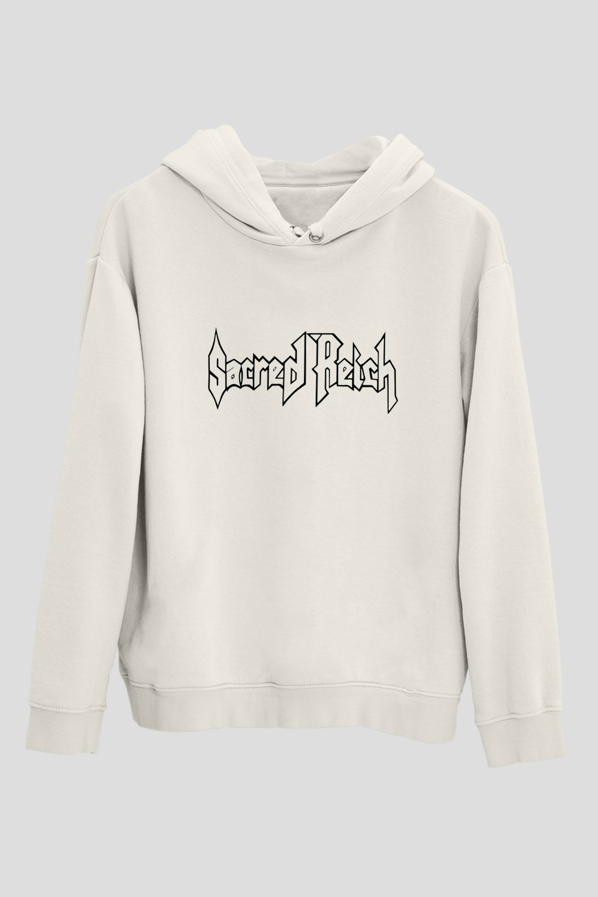 Sacred Reich Beyaz Unisex Hoodie
