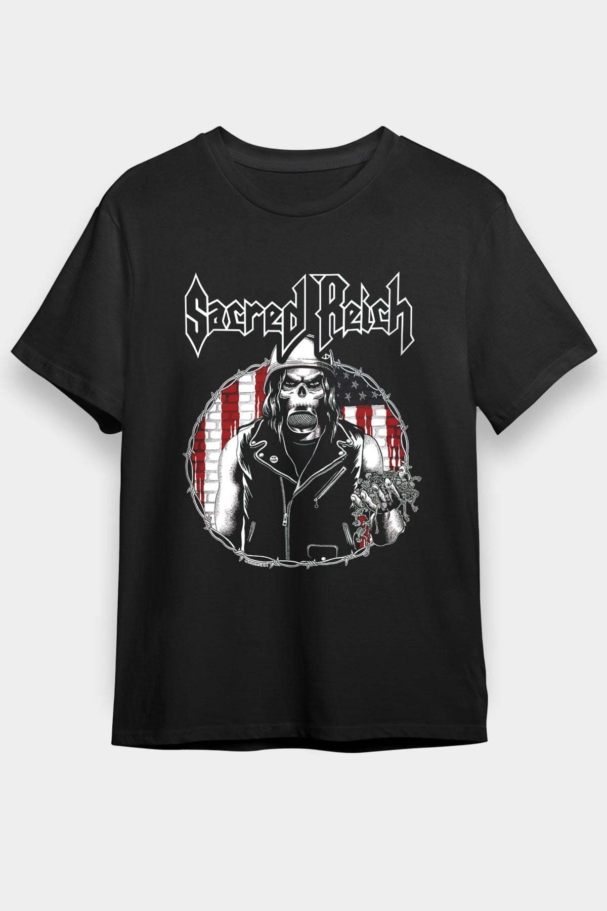 Sacred Reich Siyah Unisex Tişört T-Shirt - TişörtFabrikası