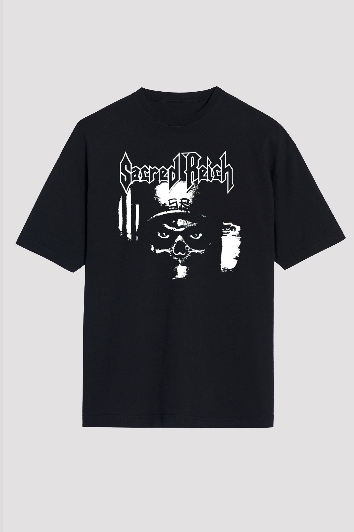Sacred Reich Siyah Oversize Tişört Oversize T-shirt - TişörtFabrikası