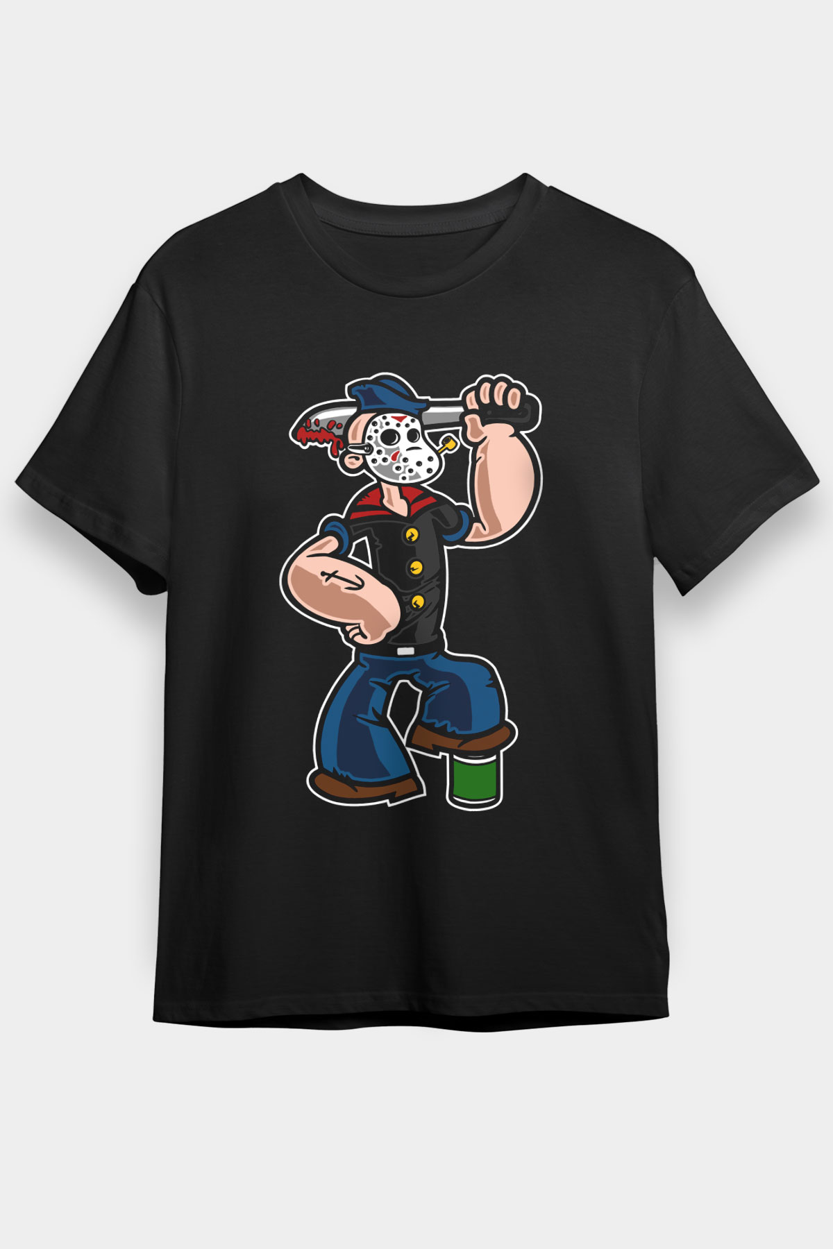 Sailor Mass Murderer Temel Reis Baskılı Siyah Unisex Tişört