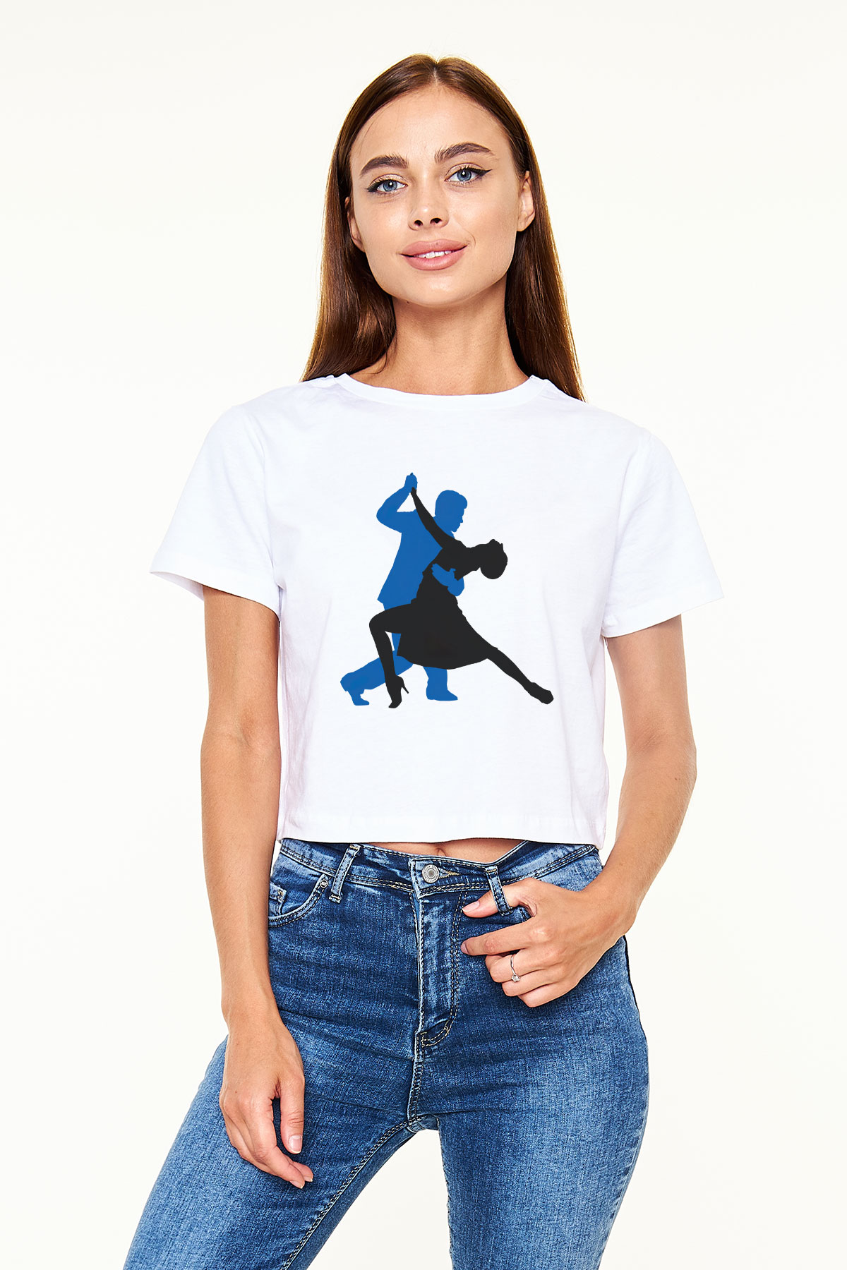 Salsa Beyaz Croptop Tişört