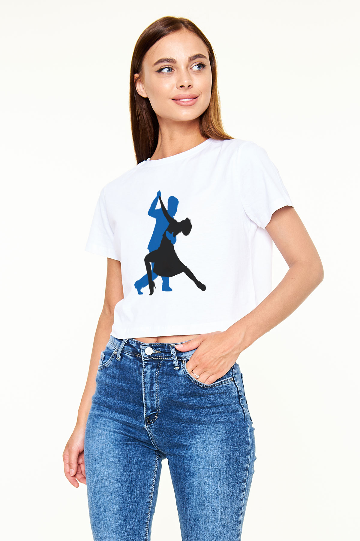 Salsa Beyaz Croptop Tişört