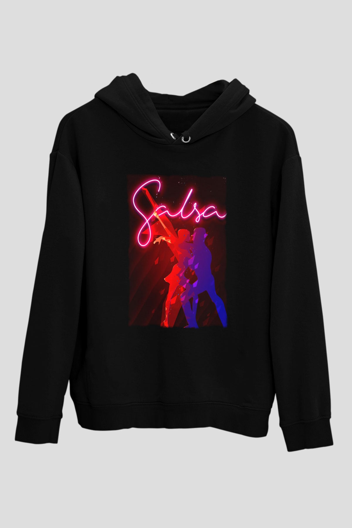 Salsa Siyah Unisex Hoodie